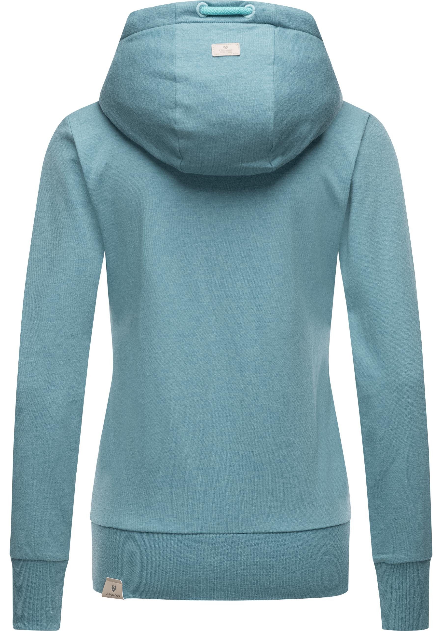 Ragwear Kapuzensweatjacke Paya Intl. sportlicher Damen Kapuzensweater mit Kordeln
