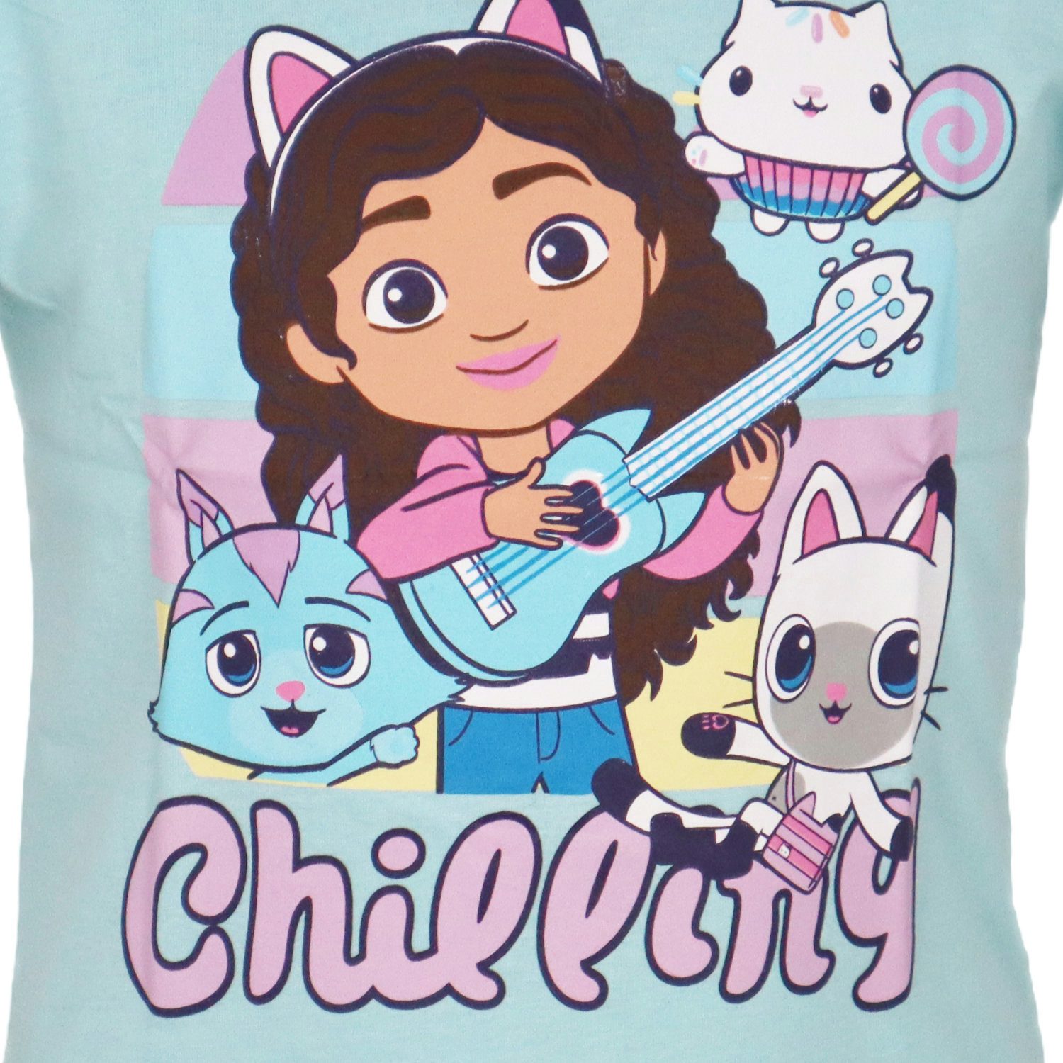 Gabby's Dollhouse Print-Shirt Gabbys Dollhouse Mädchen Kinder T-Shirt Shirt 100% Baumwolle, Gr. 104 bis 134