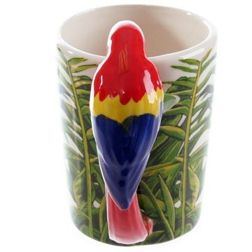 Puckator Tasse Papagei Tasse Ara, 3D Henkel