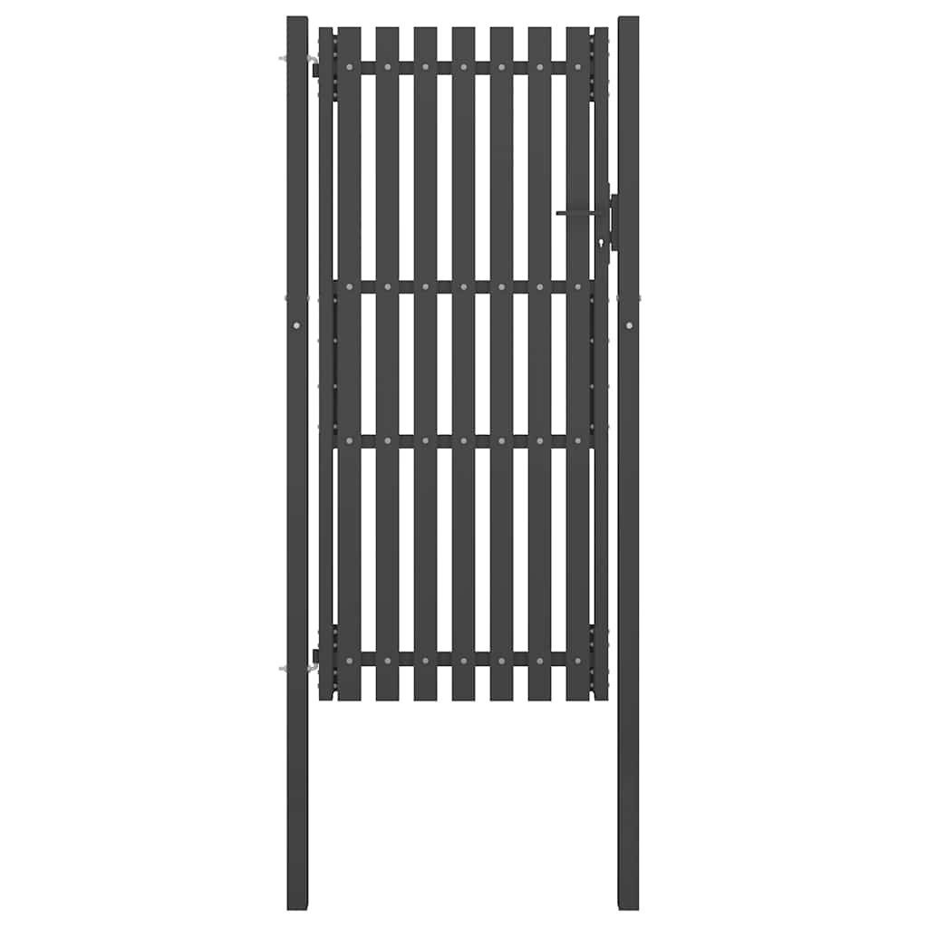 Gartentor Gartentor aus Stahl 100 x 200 cm Anthrazit