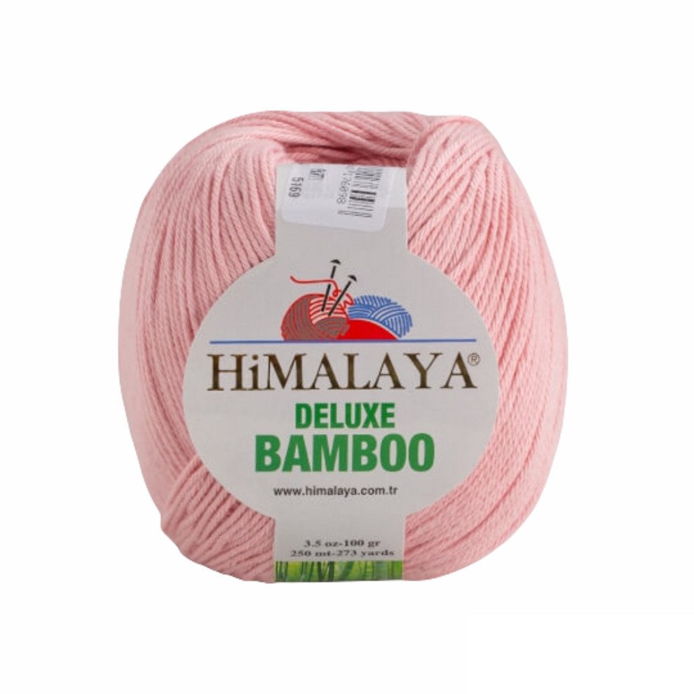 Himalaya Strickfein Himalaya Deluxe Bamboo Wolle Strickgarn 124-44 Hellpink Häkelwolle