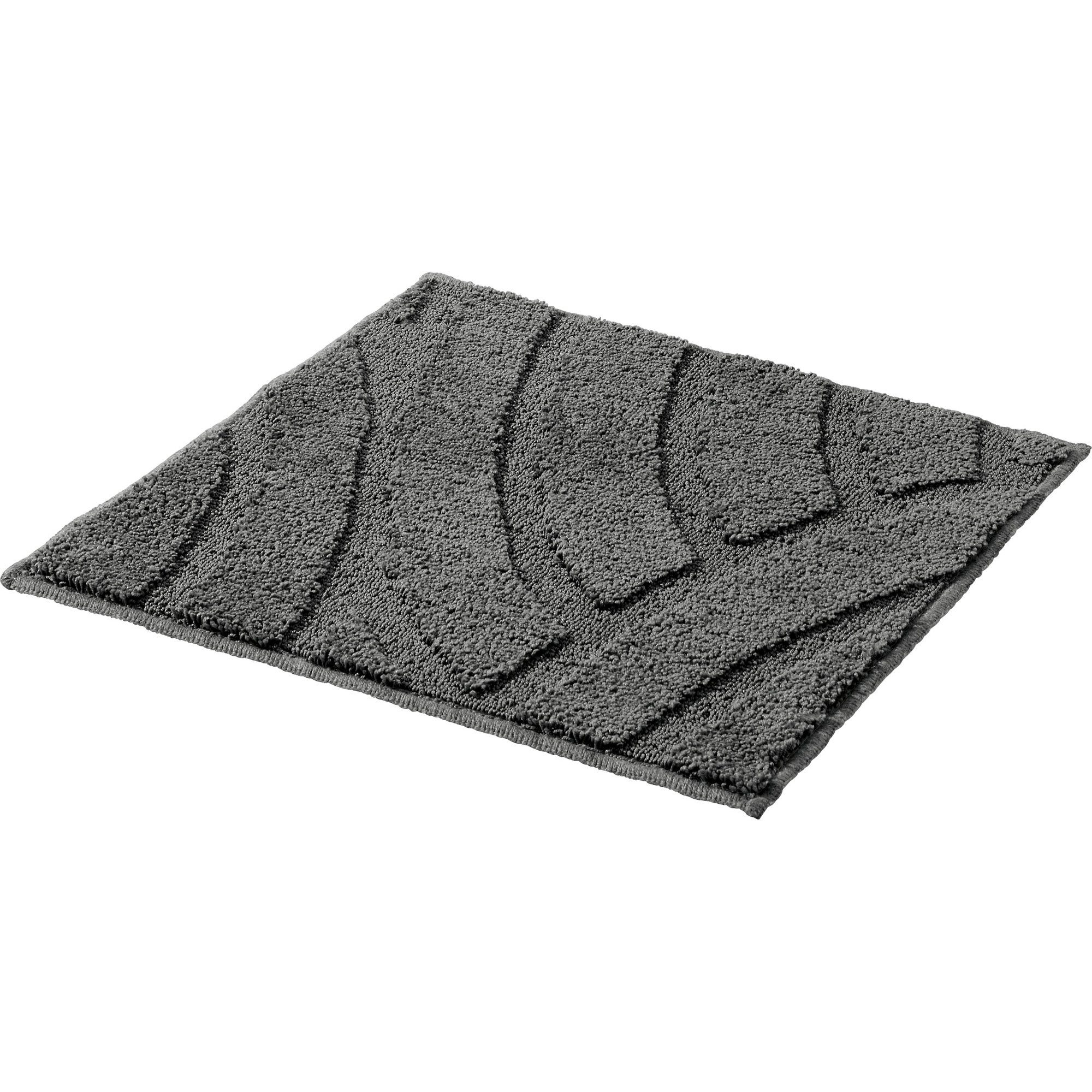 REDBEST Badematte WC-Vorlage "Napa", Höhe 18 mm, eckig, Uni günstig online kaufen