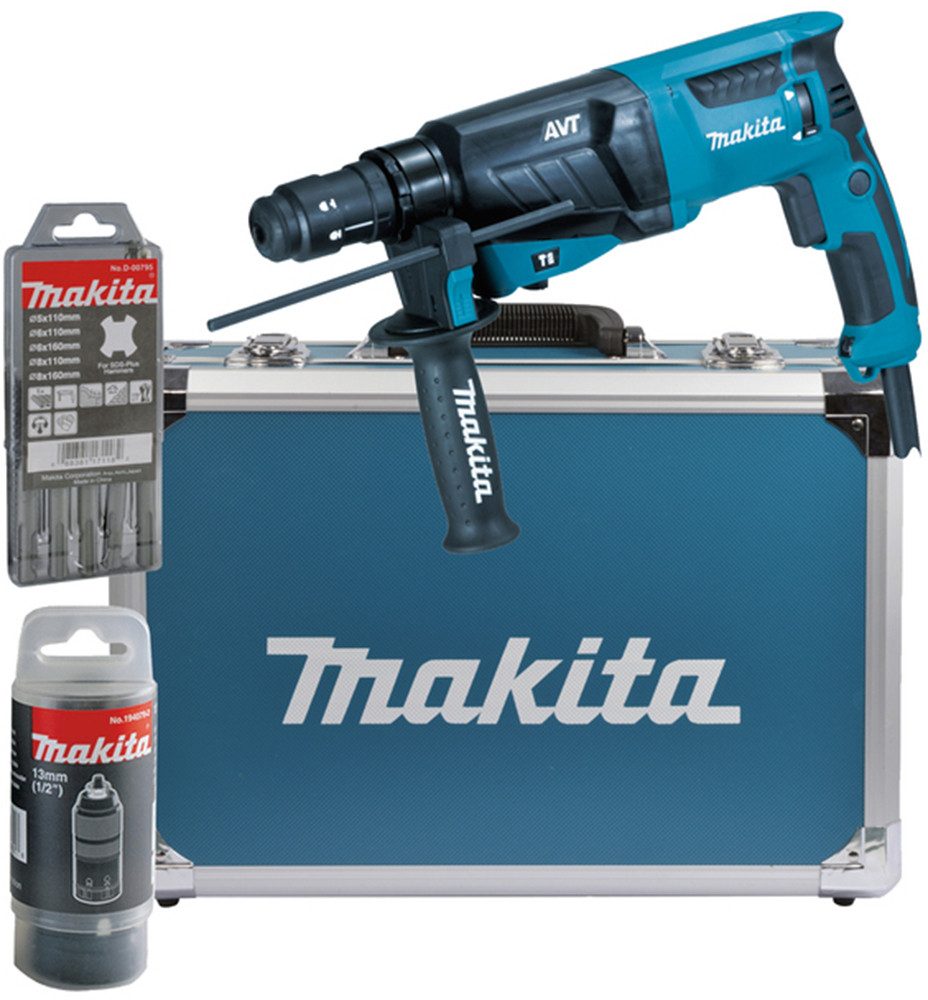 Makita Kombihammer HR2631FT13, max. 1200 U/min, (Set), für SDS-PLUS 26 mm i günstig online kaufen