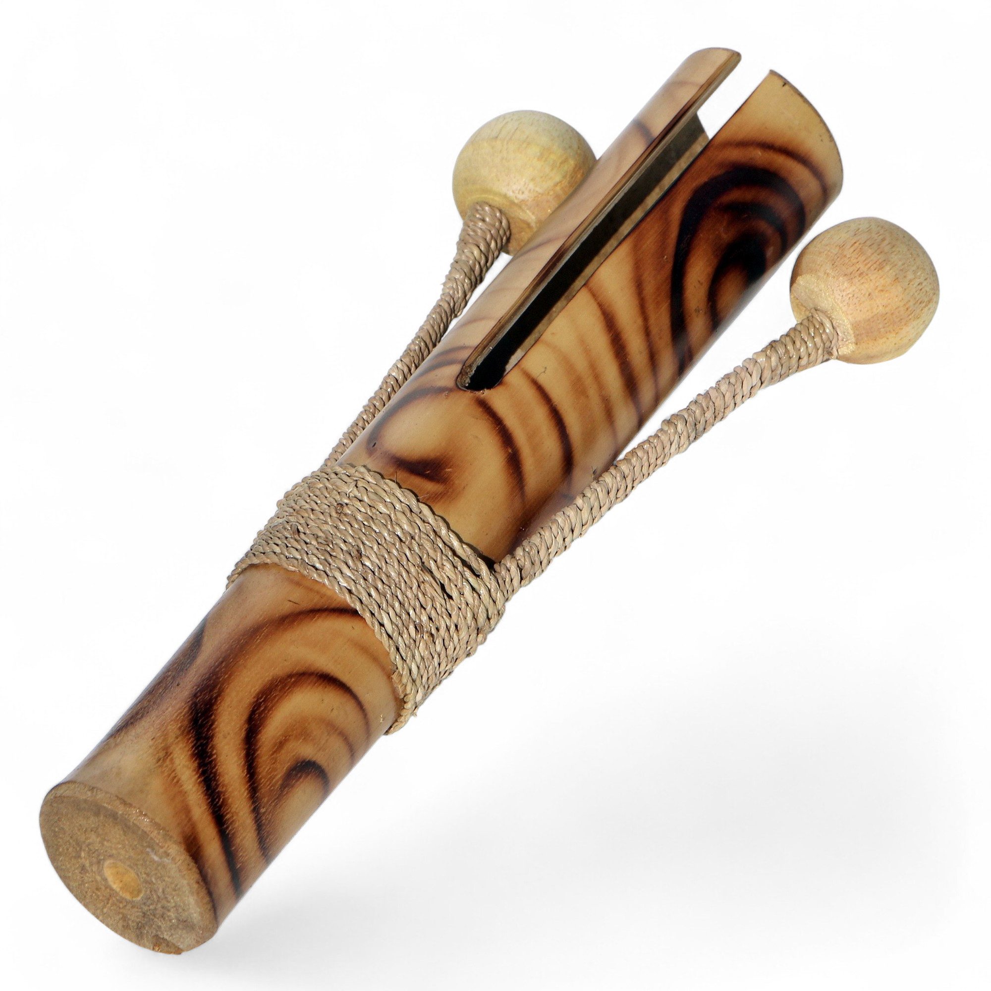 Wogeka Spielzeug-Musikinstrument Tok-Tok Klapper Rassel Bambus Musikinstrument