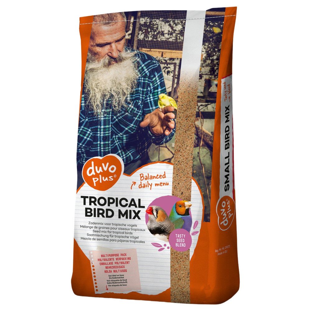 DUVO+ Tropische Vögel Mix 20 kg, Trockenfutter für: Vogel