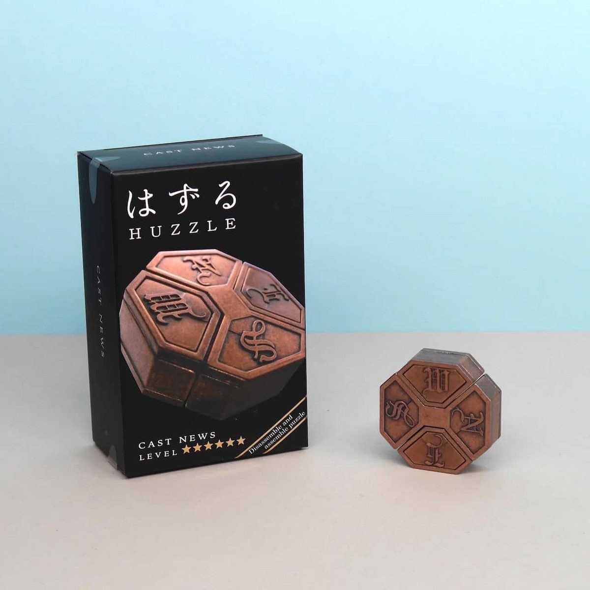 Hanayama Spiel HUZZLE CAST NEWS - exzellentes Knobelspiel, Knobelspiel, Metallpuzzle