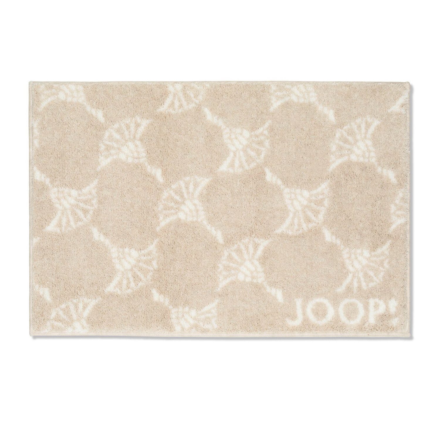 JOOP! Badematte Joop! Badteppich Duschvorleger Badematte New Cornflower natur 70x120, Höhe 18 mm, Polyacryl, Rutschfest