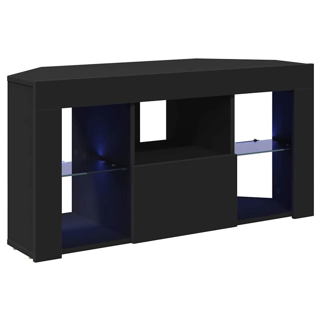 vidaXL TV-Schrank Eck-LED-TV-Schrank Schwarz 105 x 40 x 68 cm Holzwerkstoff günstig online kaufen