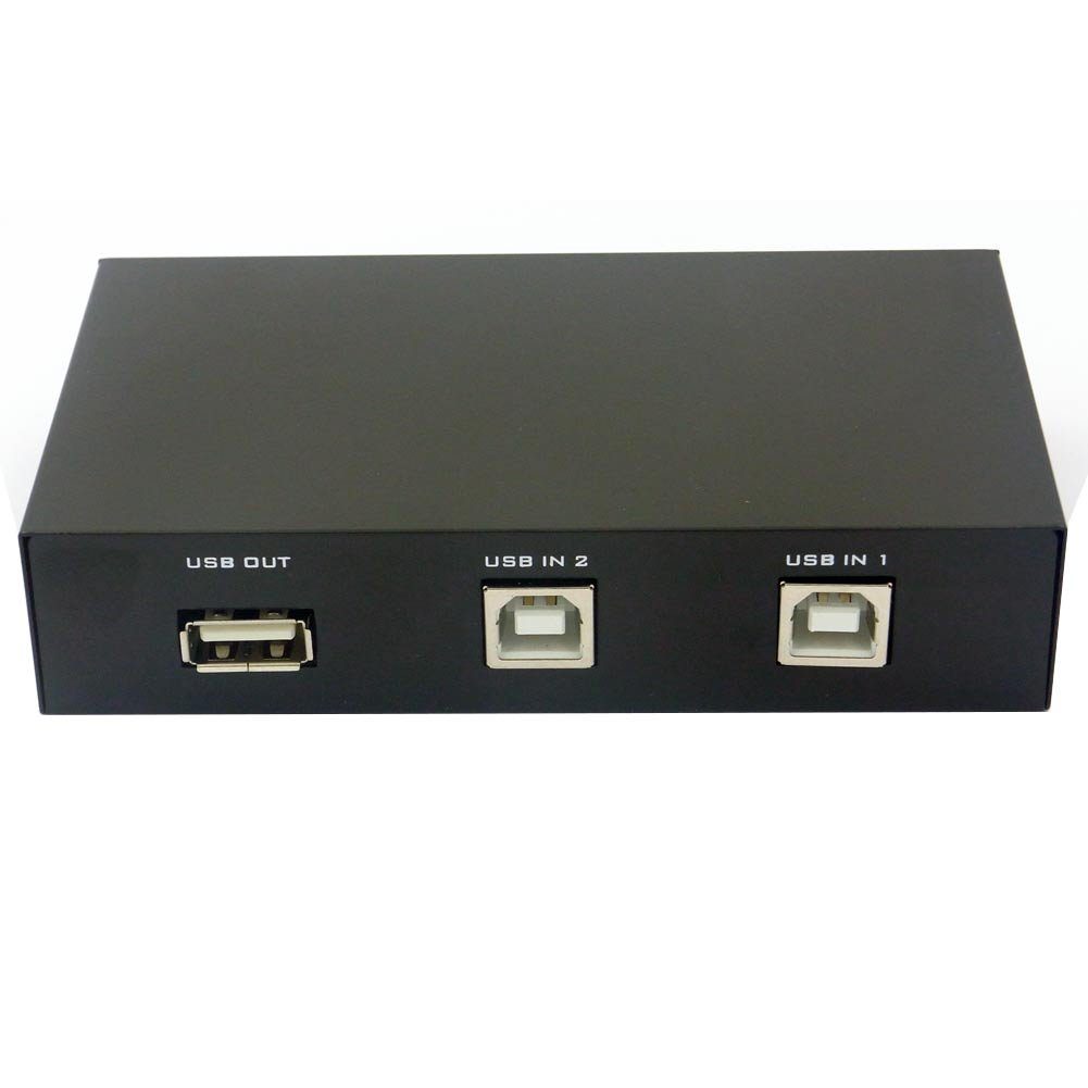 euroharry 2 Port Fach Schaltkasten Netzwerk-Switch 2.0 Switch USB Sharing Switch Umschalter