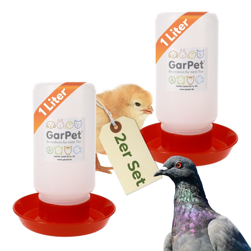 GarPet Wasserspender 2x Hühnertränke Geflügeltränke Hühner günstig online kaufen