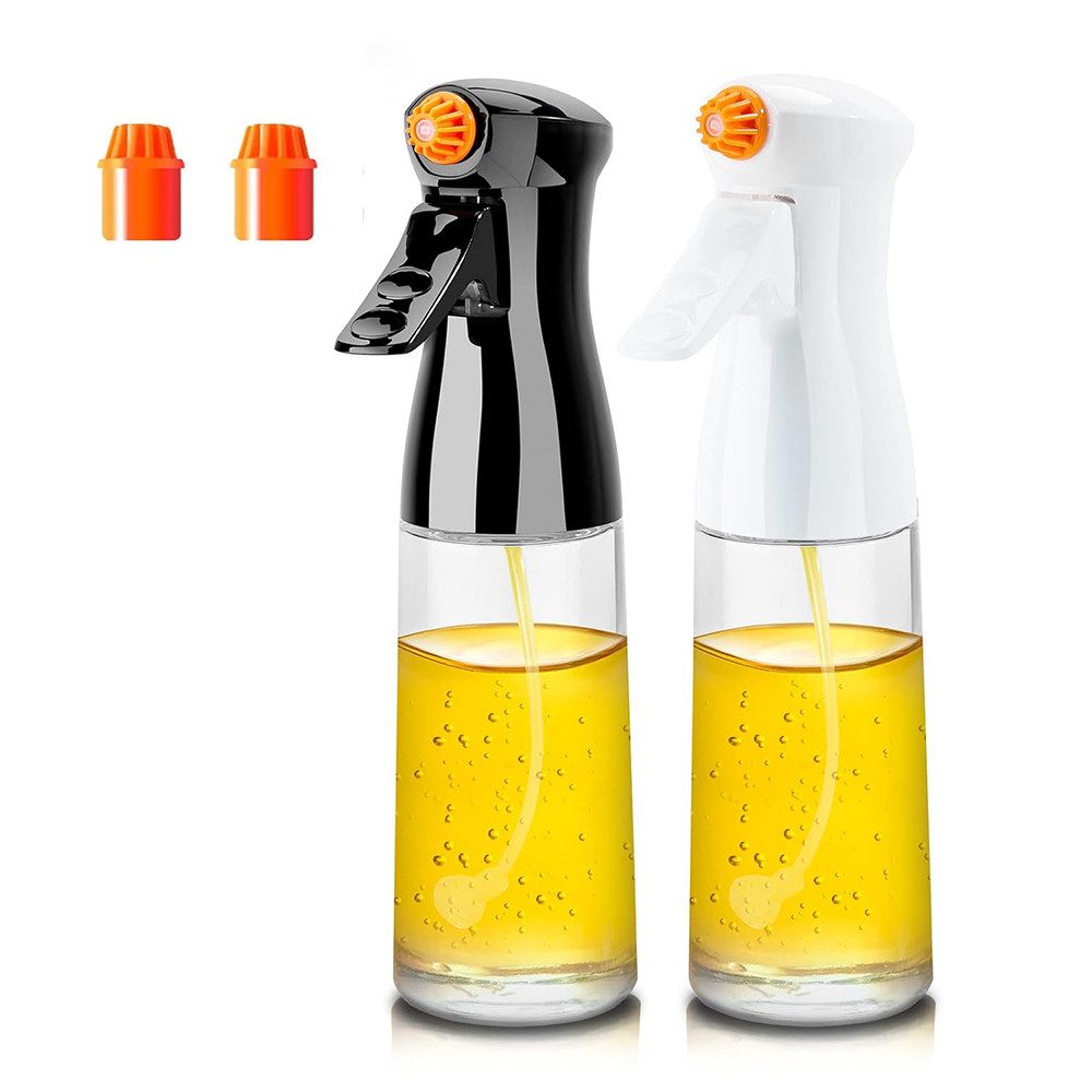 TUWENA Menage-Set 2 Stück Öl Sprühflasche 200ML mit 2 Stück Verbesserte Düse