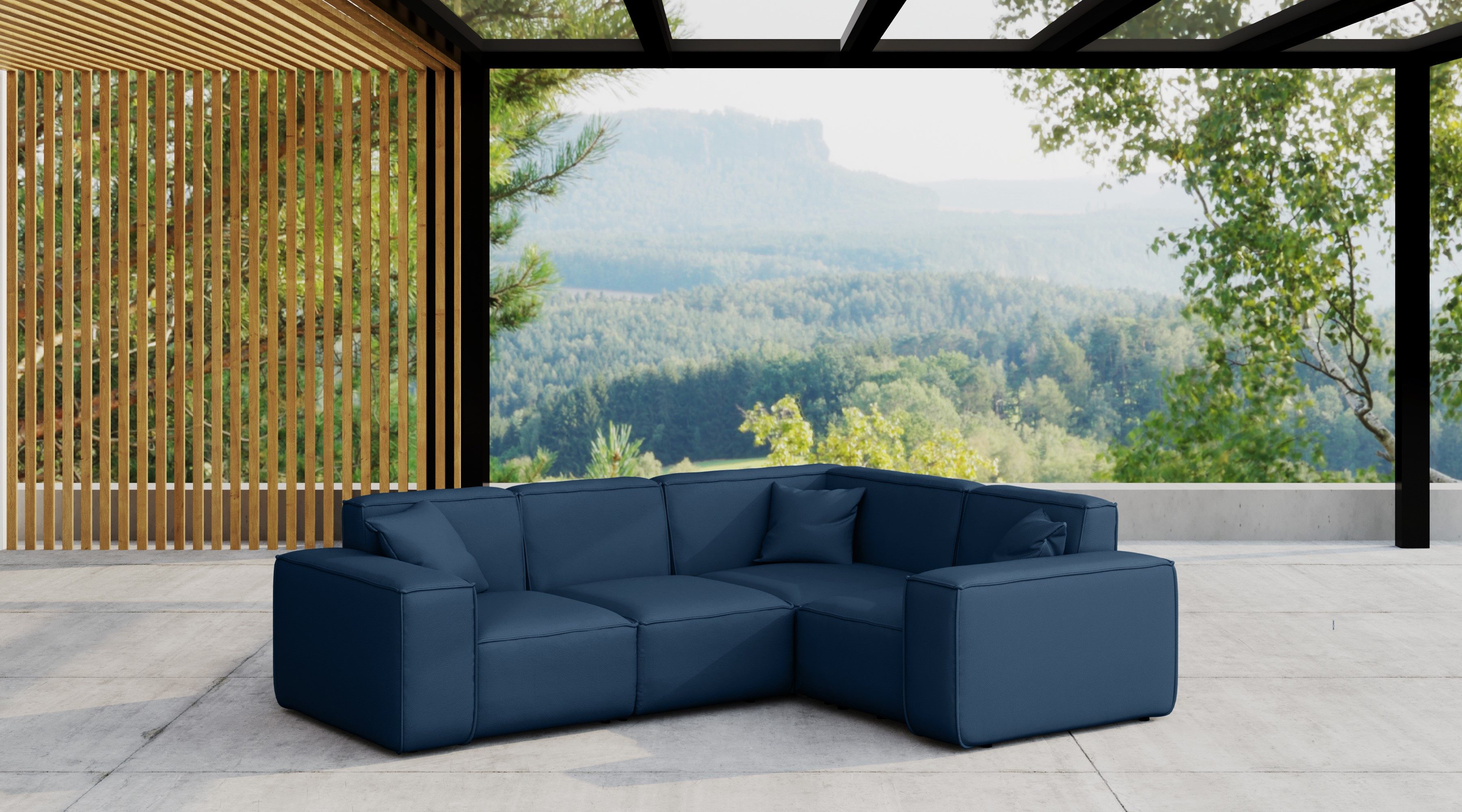 Kaiser Möbel Ecksofa Gartenmöbel für den Garten MALIBU, die Terrasse, den Hof, Eckcouch