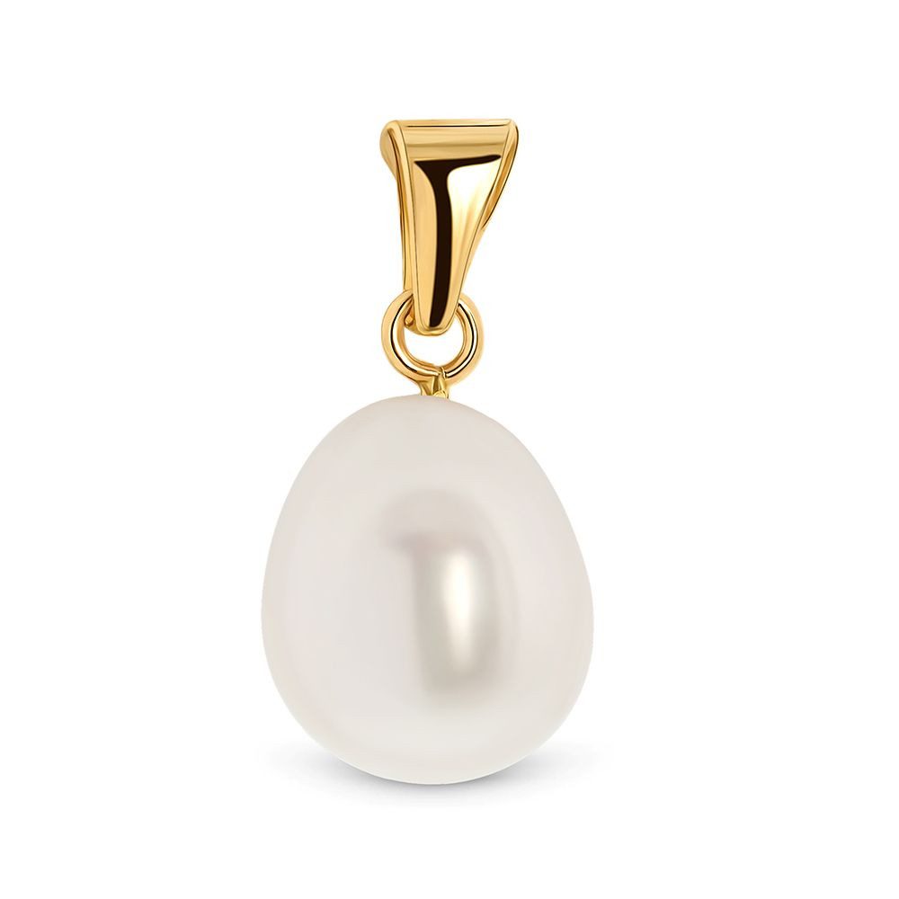Miore Perlenanhänger MA4051P aus 14 Karat (585) Gelbgold (inkl. Schmuckschatulle), mit Anhänger Süßwasserperle für Damen