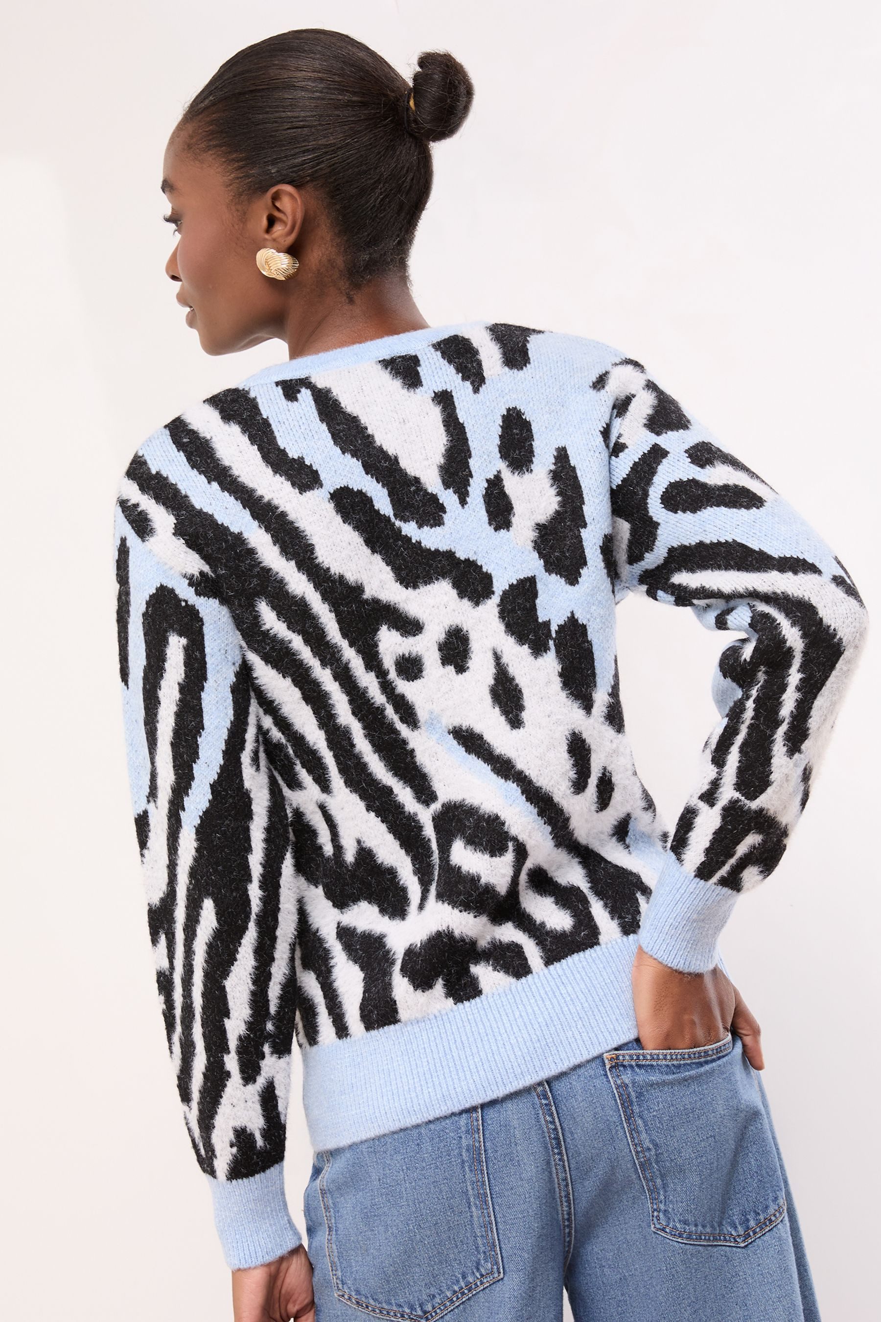 LIPSY Rundhalspullover Lipsy Strickpullover mit Print, Petite (1-tlg) günstig online kaufen