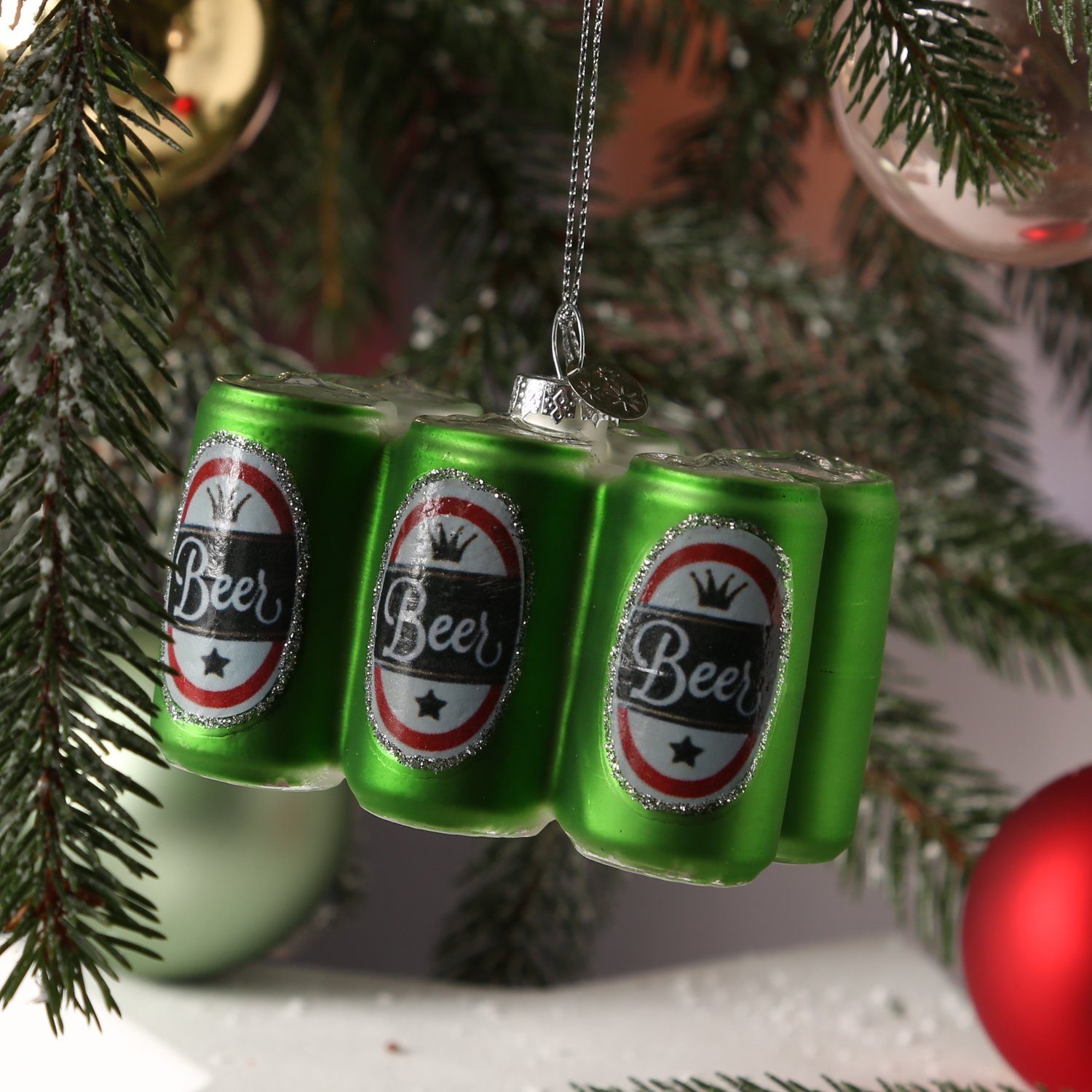 MARELIDA Christbaumschmuck Weihnachtsbaumschmuck SIXPACK Bier Glas inkl. Au günstig online kaufen