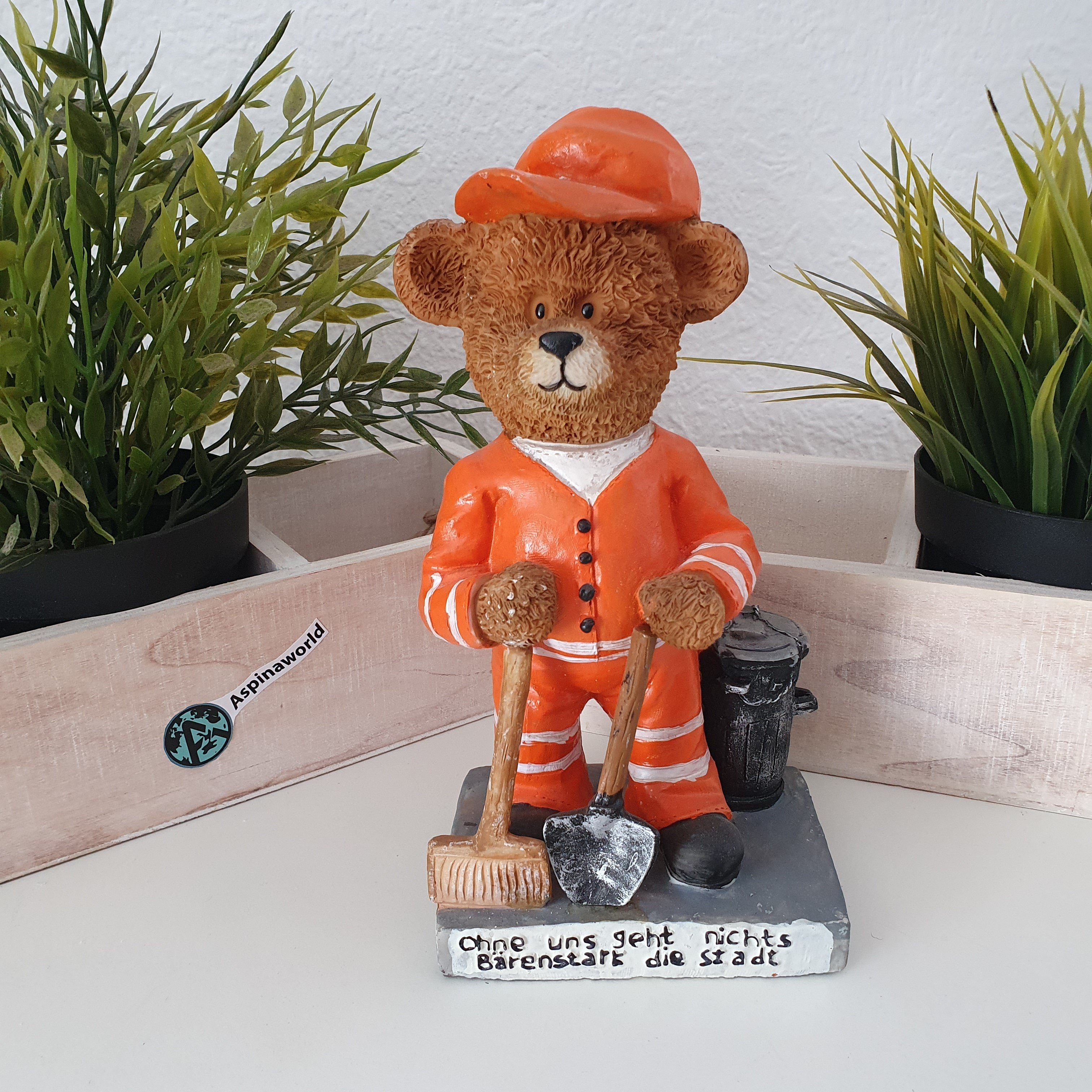 Deko Müllmann 20 Tierfigur Bären Bärenstark der cm Aspinaworld Figur