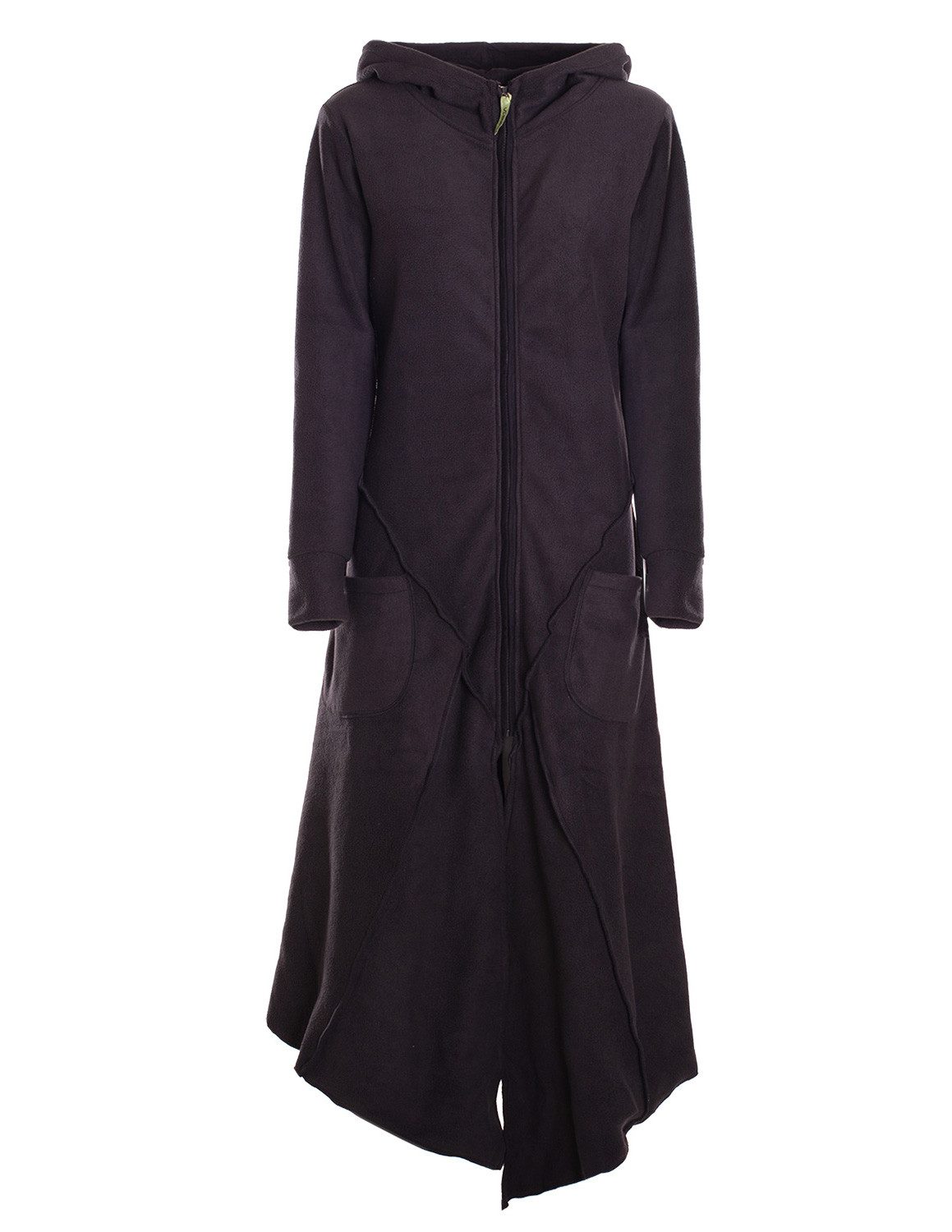 Vishes Langmantel Fleece Übergangsmantel im asymmetrischen Lagenlook mit Ka günstig online kaufen