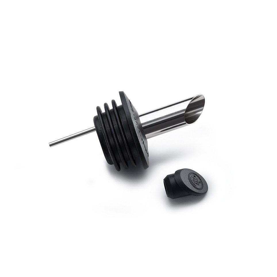 Ankerkraut Gewürzbehälter Korkenglas Ölaufsatz, Silikonadapter mit eingebautem Edelstahlausgießer