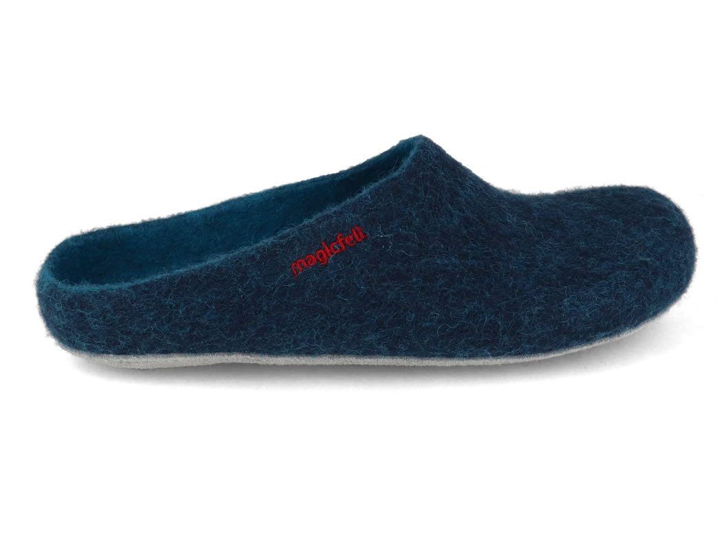 Magicfelt Filzpantoffel mit Ledersohle Hausschuh reine Wolle