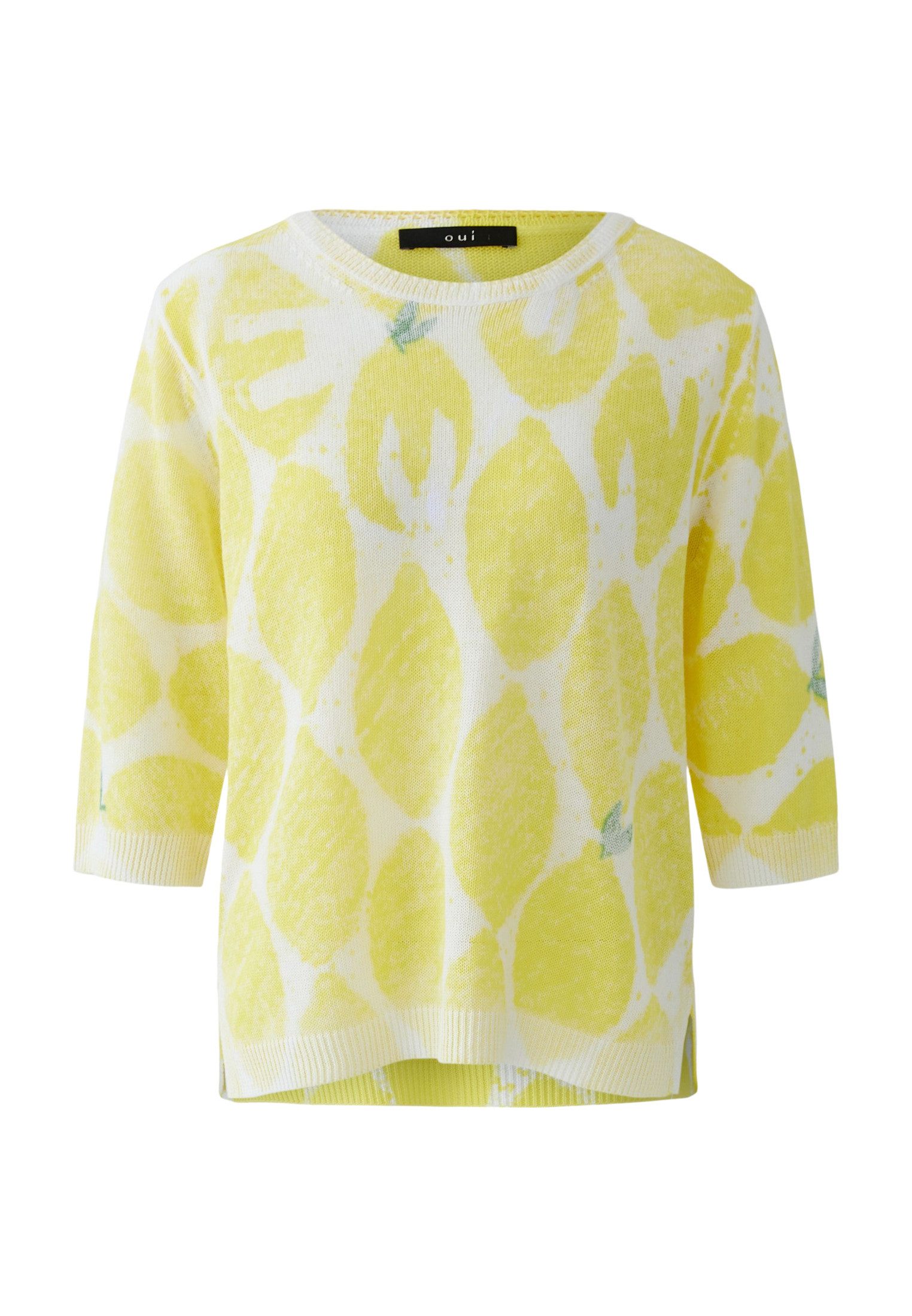 Oui Rundhalspullover