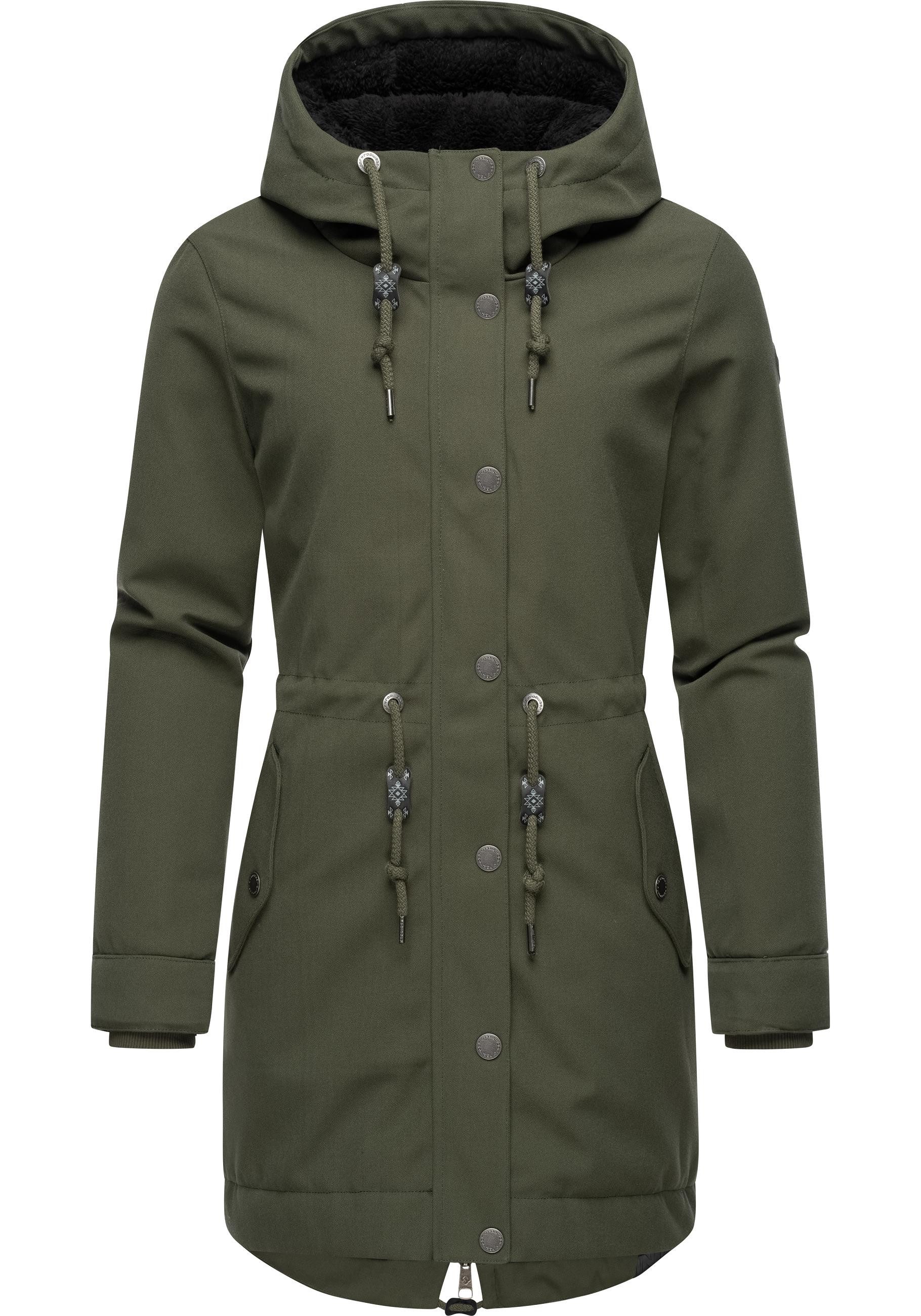 Ragwear Kurzmantel Canny Canvas Wasserdichter Damen günstig online kaufen