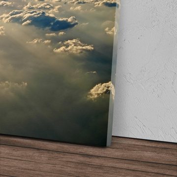 Sinus Art Leinwandbild 120x80cm Wandbild auf Leinwand Über den Wolken Himmel Himmelreich Sonn, (1 St)