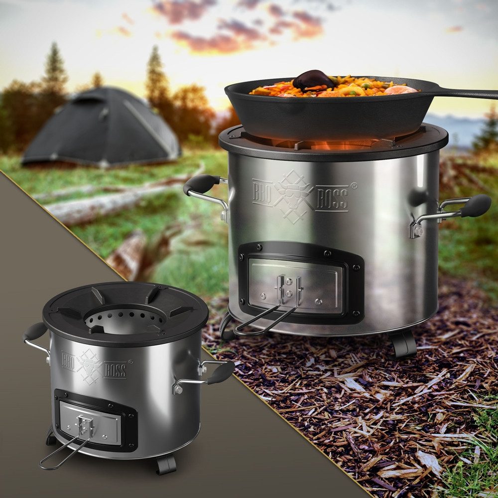 BBQ Boss Feuerstelle Raketenofen zum Campen günstig online kaufen
