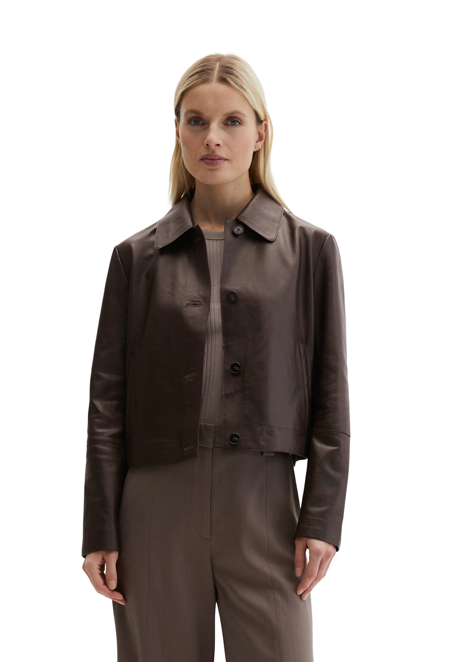 Marc O'Polo Lederjacke aus softem Lamm-Nappaleder