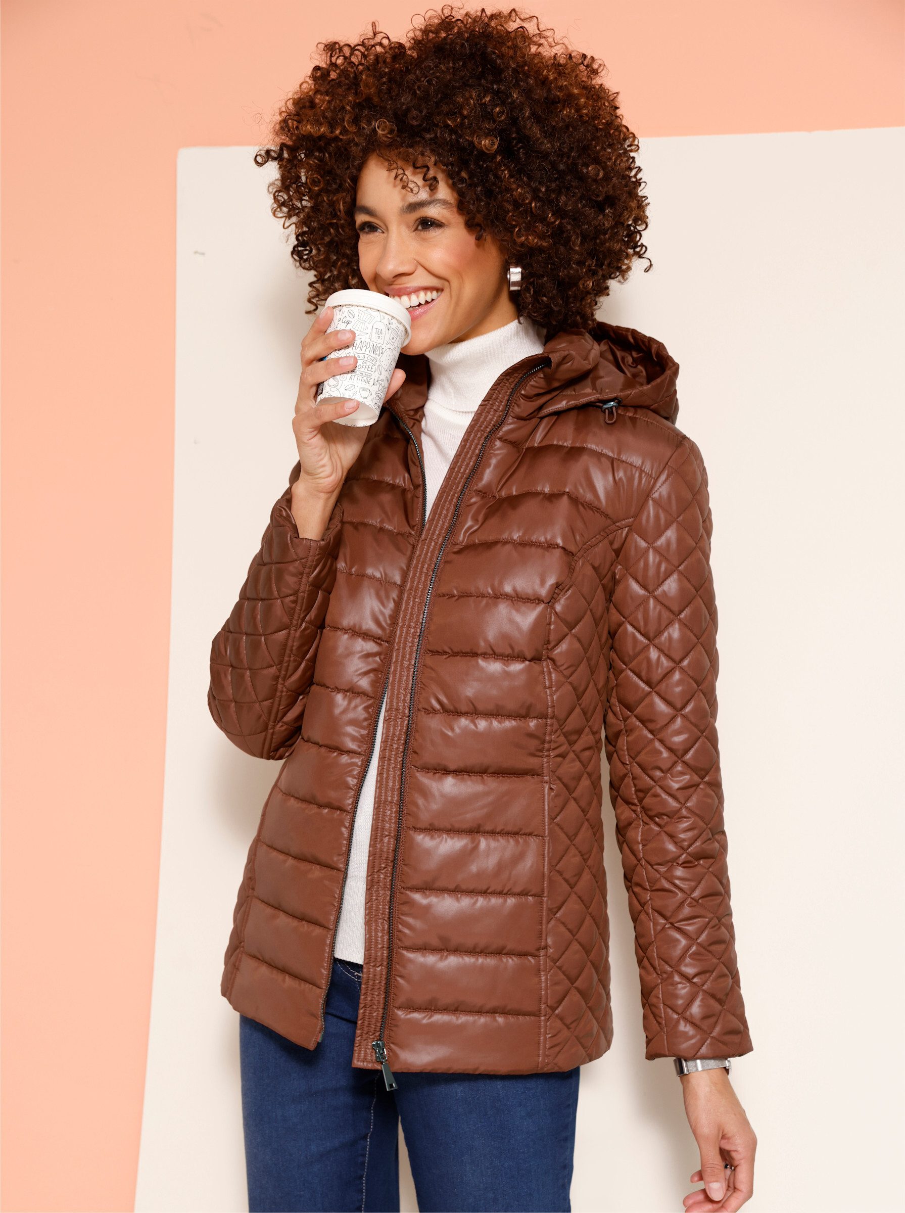 Sieh an! Allwetterjacke Steppjacke Langarm