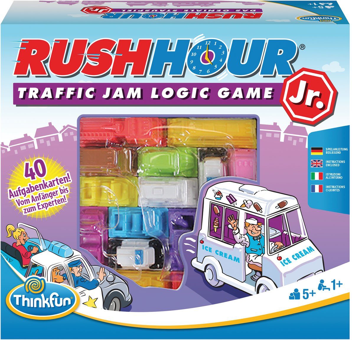 Thinkfun® Spiel, Geschicklichkeitsspiel Rush Hour Junior, Logikspiel »Rush Hour Junior«