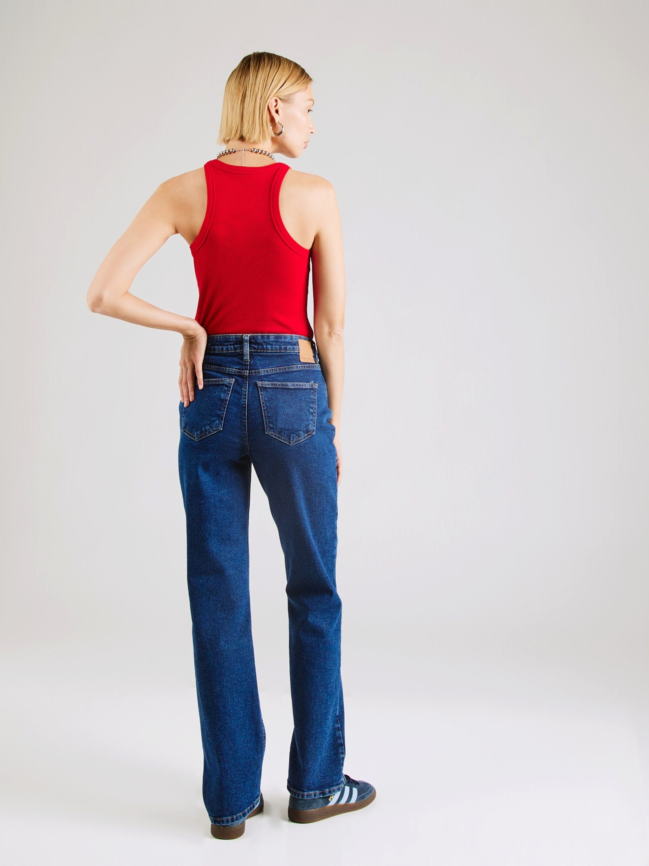 pieces Regular-fit-Jeans (1-tlg) Plain/ohne Details