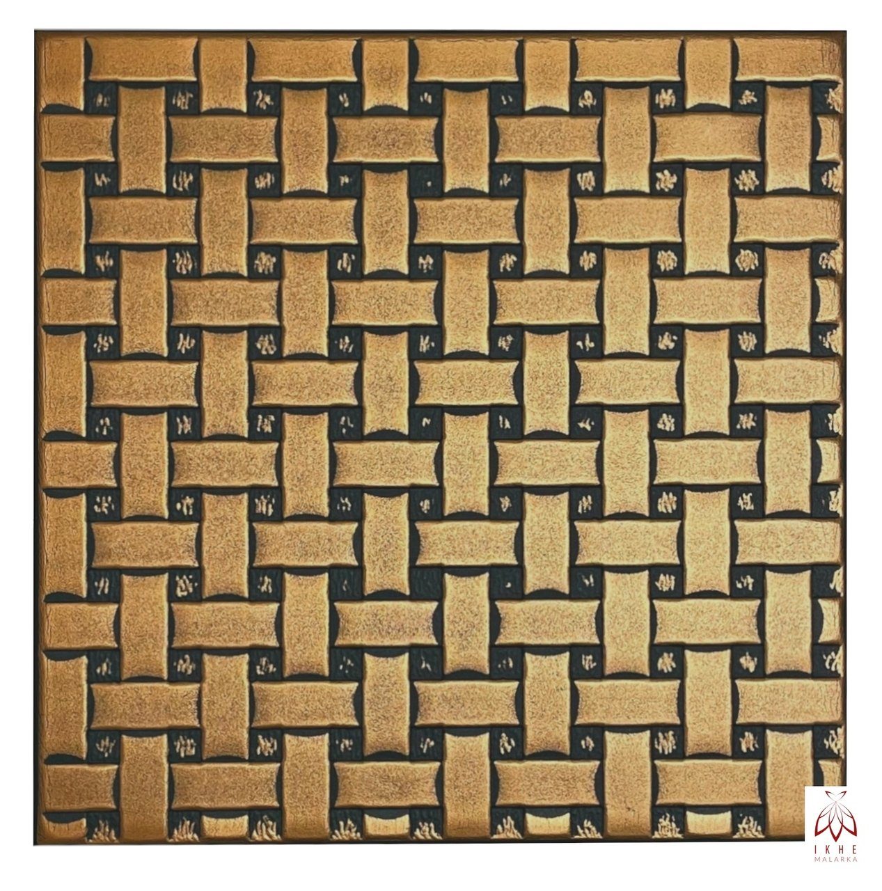 IKHEMalarka 3D Wandpaneel XPS Polystyrol Deckenpaneele Retro Vintage, BxL: 50,00x50,00 cm, 0,25 qm, (24-tlg) 3D Dekoren