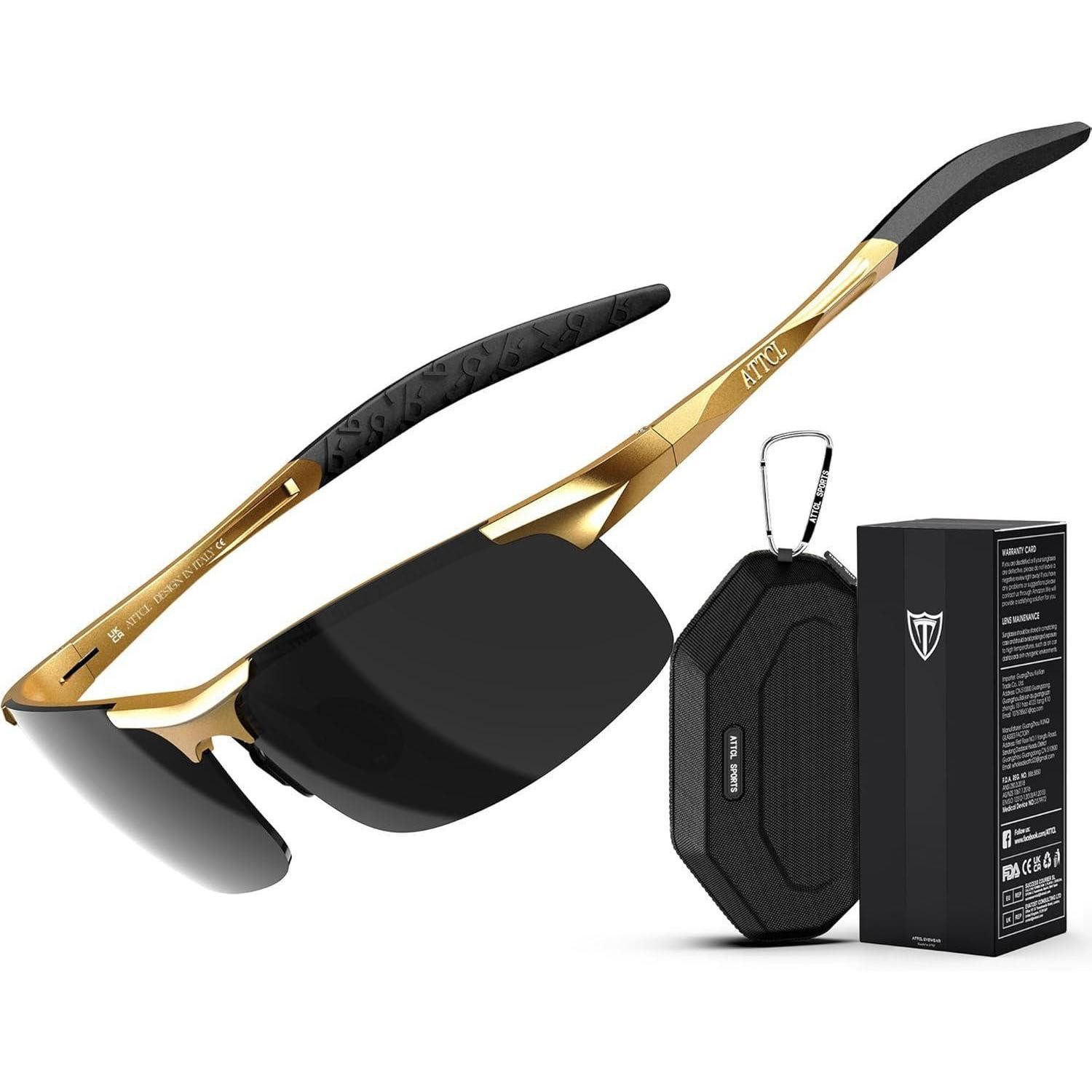 LuxusKollektion Sonnenbrille Sonnenbrille Herren 8177-c5-gelb Rahmen Grau Linse (Nicht Verspiegelt)