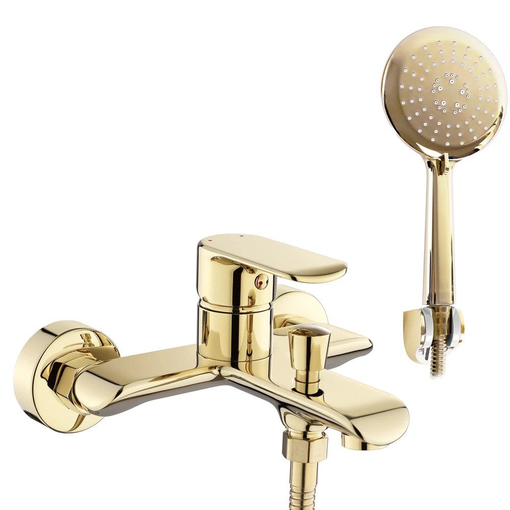 wohnwerk.idee Wannenarmatur Badewannenarmatur Wasserhahn Badewanne Weiß günstig online kaufen