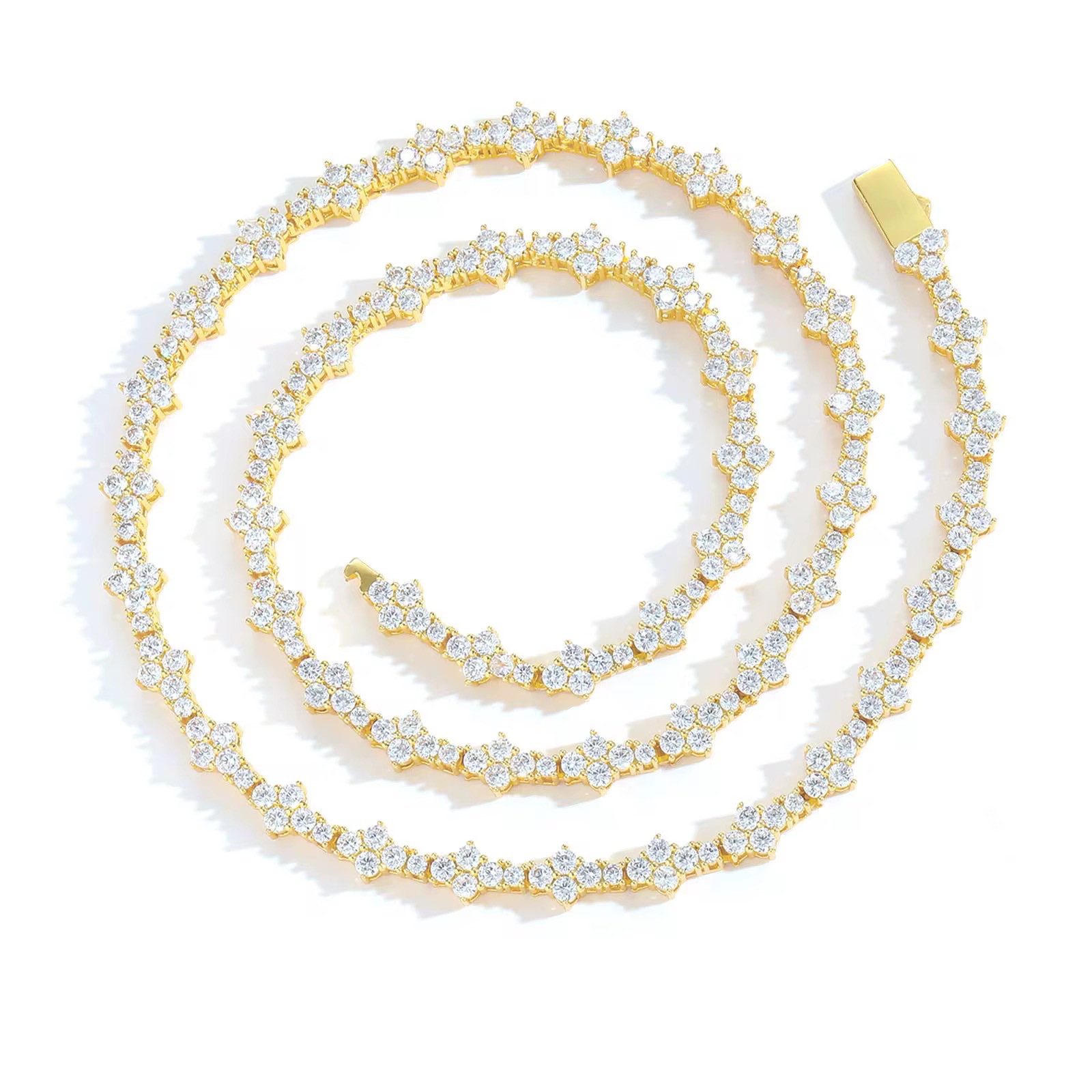 ROUGEMONT Collier Funkelnde Zirkonia Collier Halskette 45 cm, Funkelndes Collier