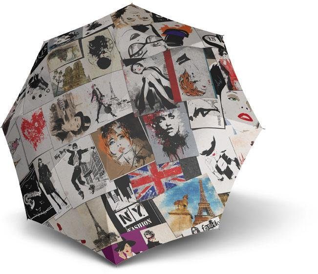 doppler® Stockregenschirm Modern Art Lang Automatik, Postcard