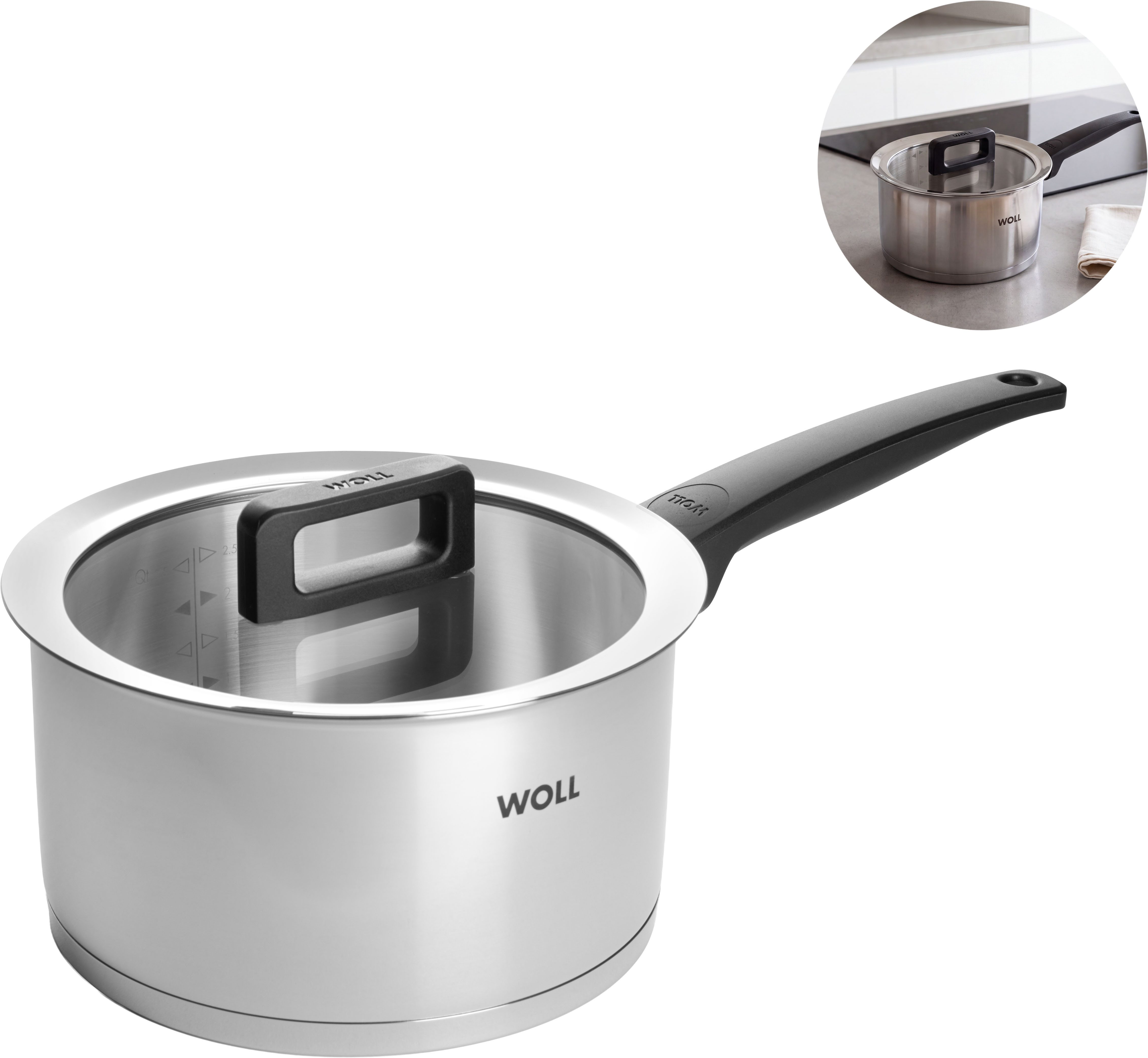 WOLL Kochtopf Concept, Edelstahl 18/10 (1-tlg), Induktion