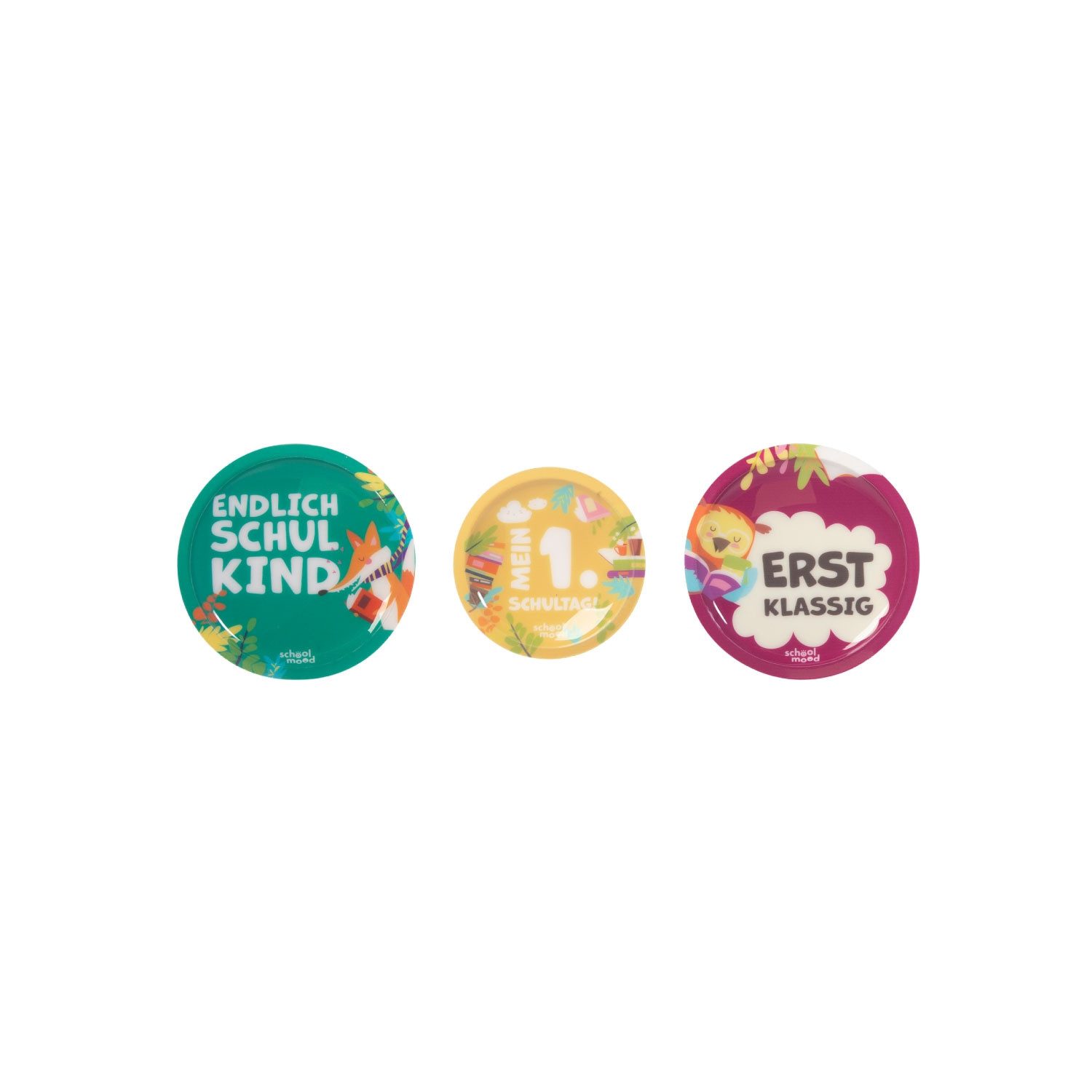 SCHOOL-MOOD® Schulranzen School Mood 3er Patchy-Set Einschulung