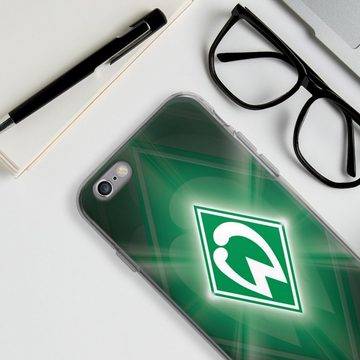 DeinDesign Handyhülle SV Werder Bremen Offizielles Lizenzprodukt Wappen Werder Bremen Laser, Apple iPhone 6s Silikon Hülle Bumper Case Handy Schutzhülle