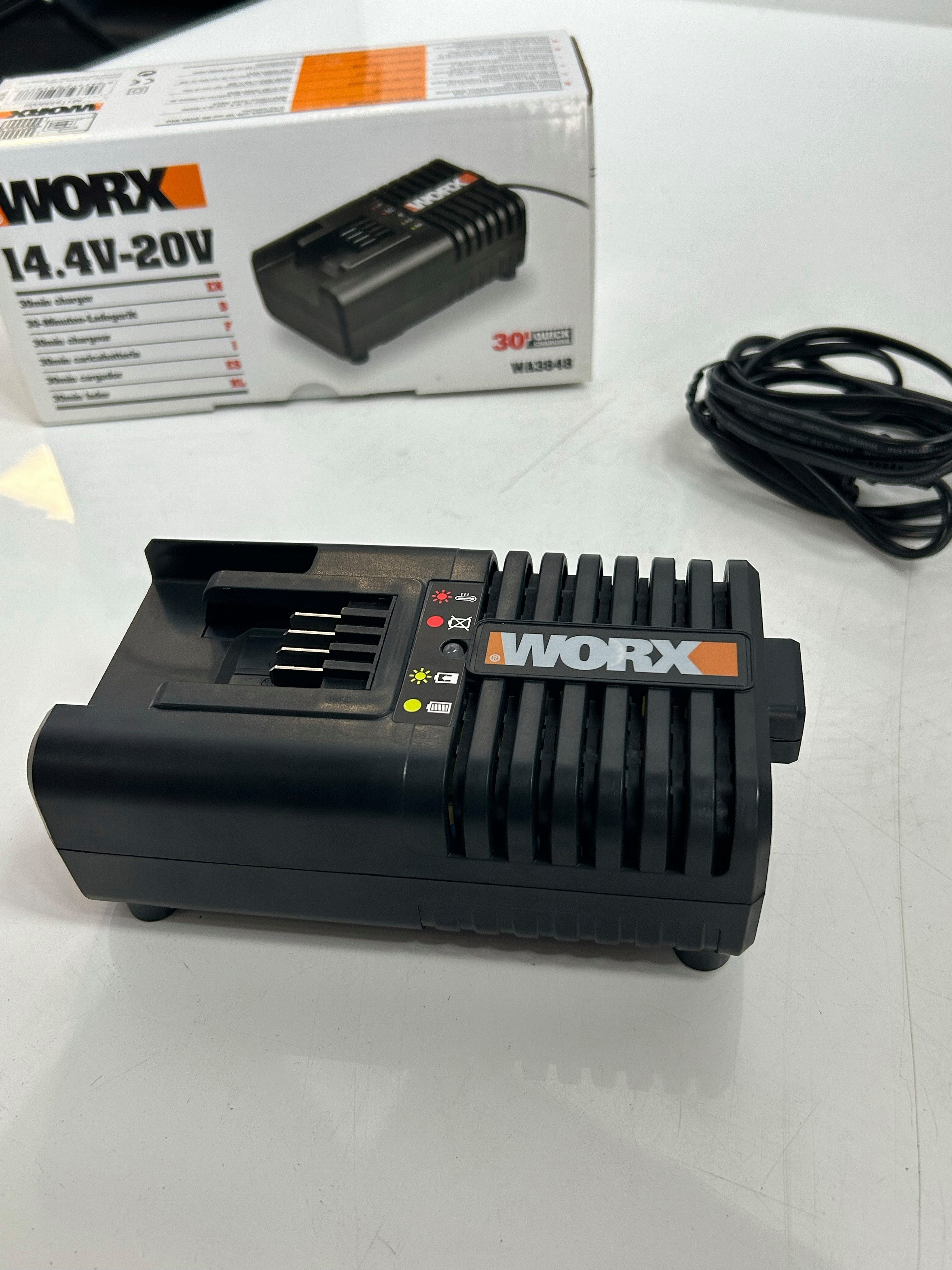 Worx WORX 30 minute Schnellladegerät WA3848 20V Lithium-ion Fast Charger Akku-Ladestation