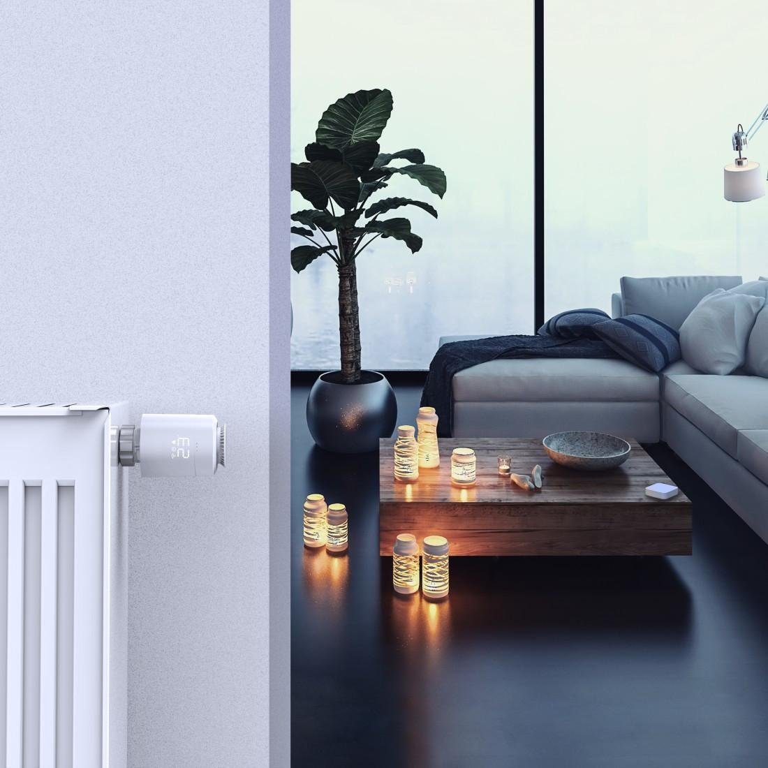 Hama Heizkörperthermostat Smartes Heizkörperthermostat für Hama Heizungssteuerung WLAN (176592), benötigt die Hama Smart Home Zentrale