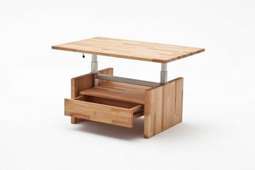 MCA furniture Couchtisch Titu, Kernbuche-massiv Liftfunktion rechteckig geölt Titu
