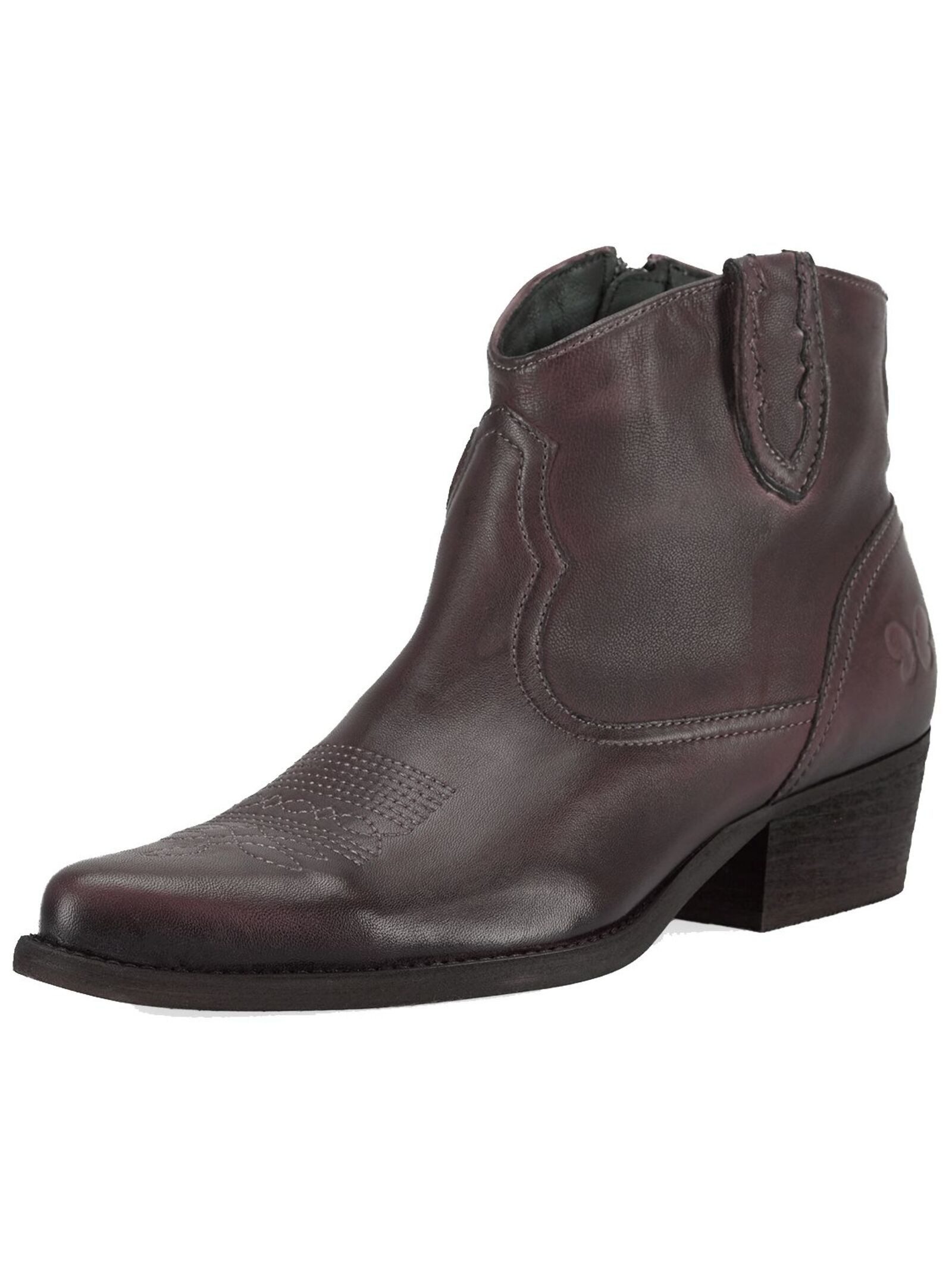 Felmini Stiefelette Leder . Cowboy Stiefelette