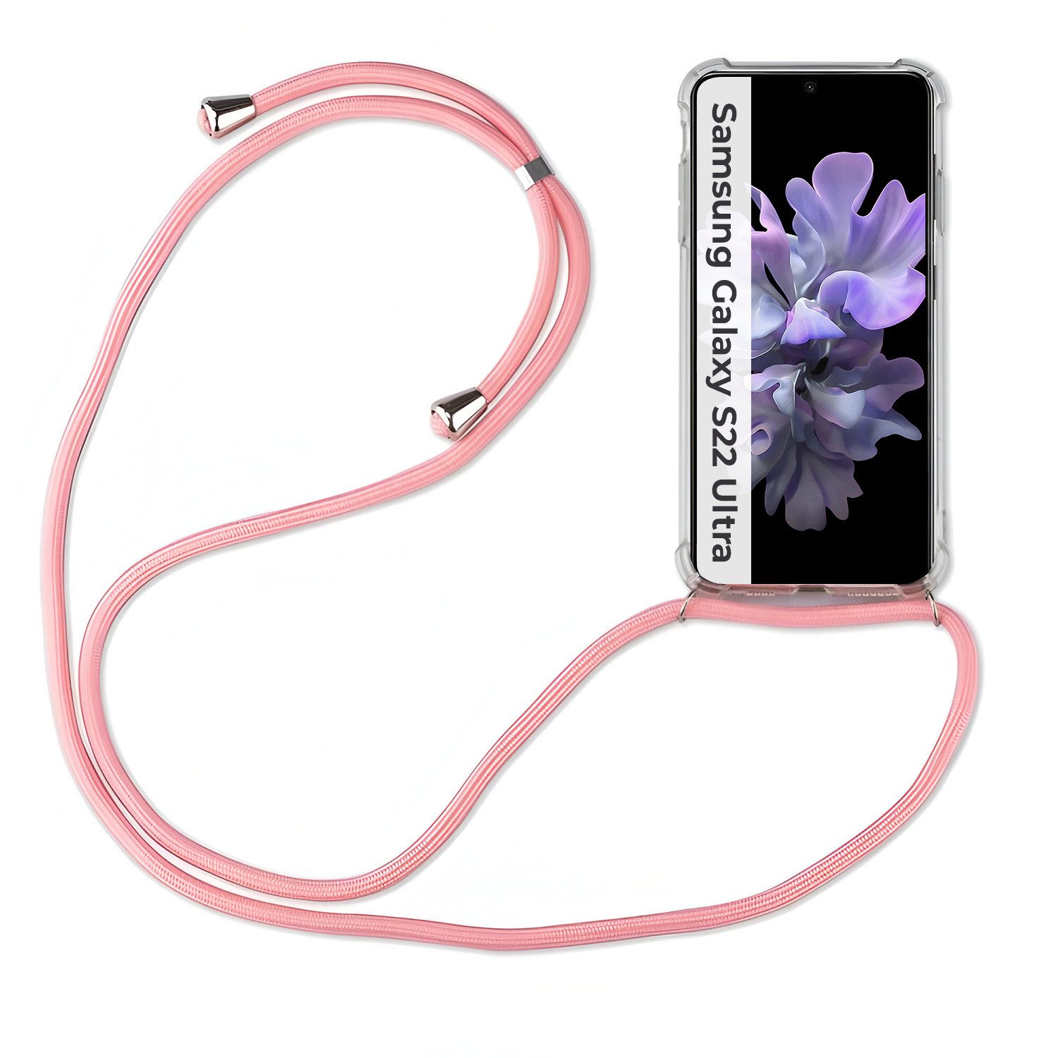 betterfon Handykette für Samsung S21 S22 S23 S24 FE Plus Ultra Handyhülle Band, Hände frei – mit Silikonhülle & Schnur für flexiblen Alltag