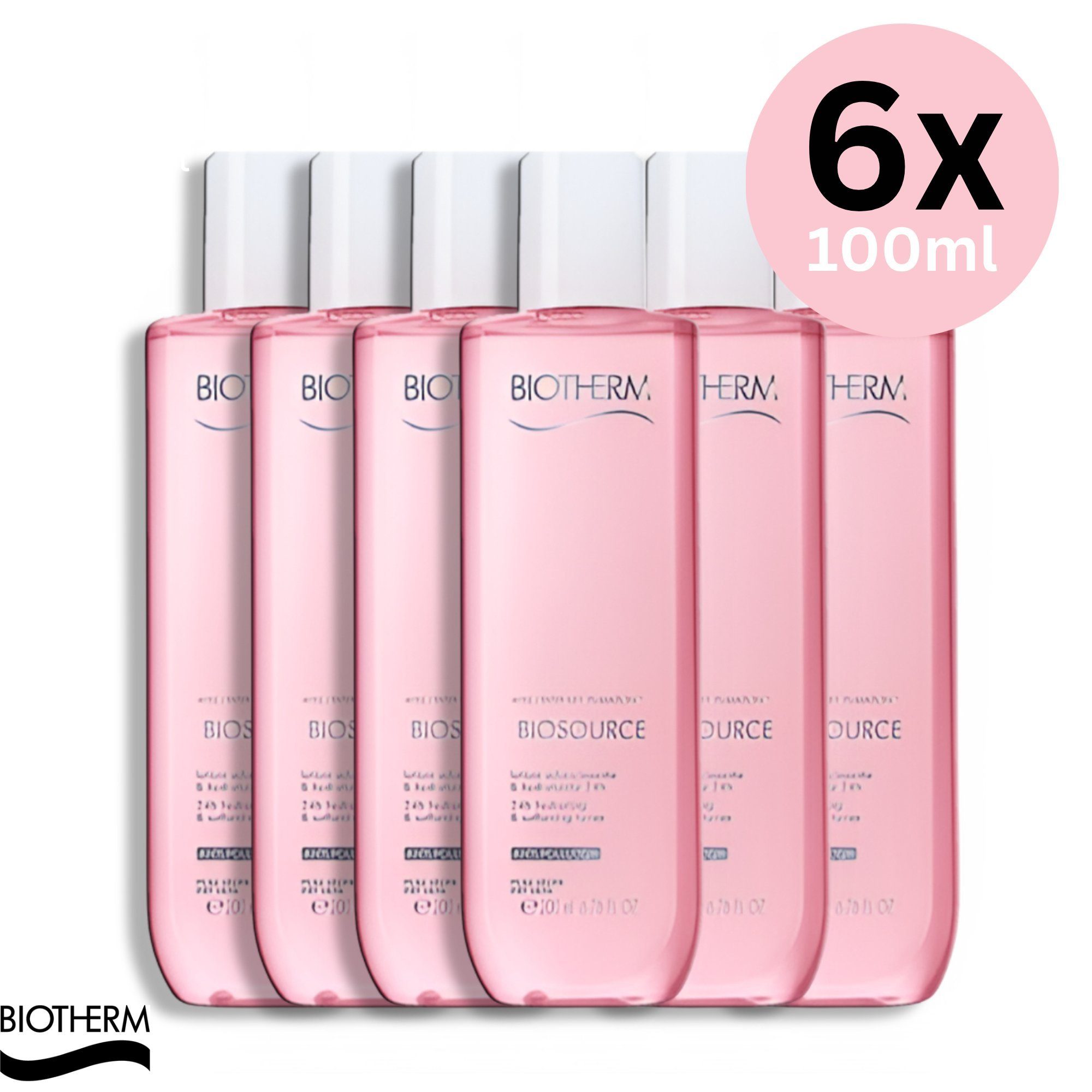 BIOTHERM Gesichtslotion Biosource 6x100ml Pack, Beauty Lotion Pflege Kosmetik