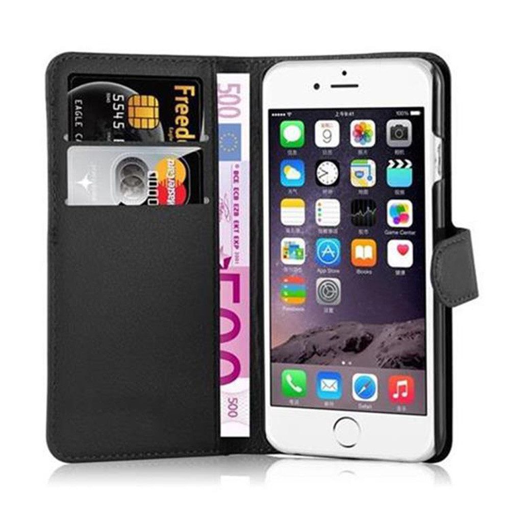 Cadorabo Handyhülle für iPhone 6 / 6S Hülle Apple iPhone 6 / 6S, Hülle Schutzhülle mit Standfunktion, Kartenfach und Magnetverschluss