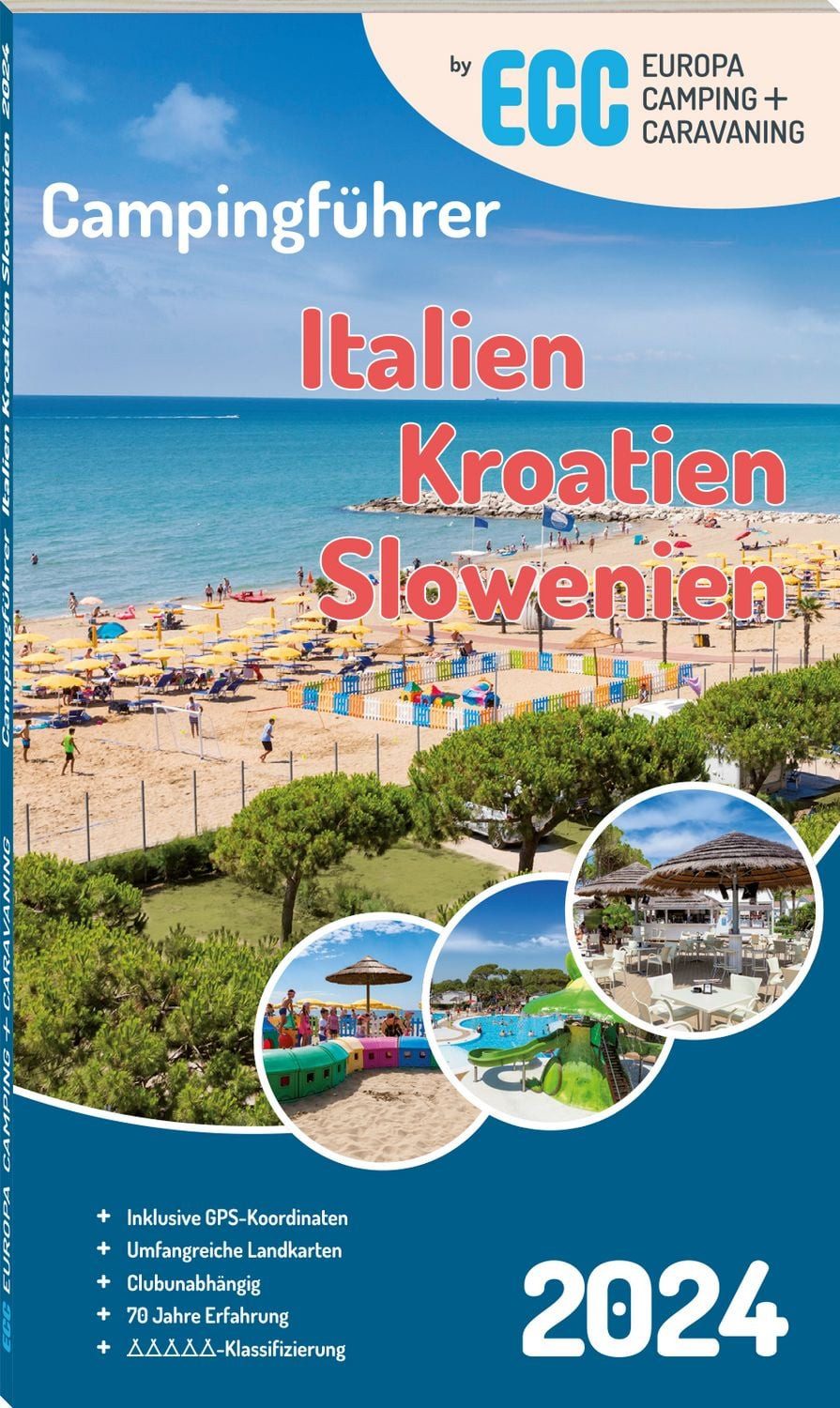 ECC Campingführer Italien / Kroatien / Slowenien 2024 / diverse