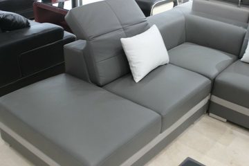 JVmoebel Ecksofa Deisgner Wohnlandschaft Couch Polster Sofa Ecksofa Grau Sofort, 1 Teile