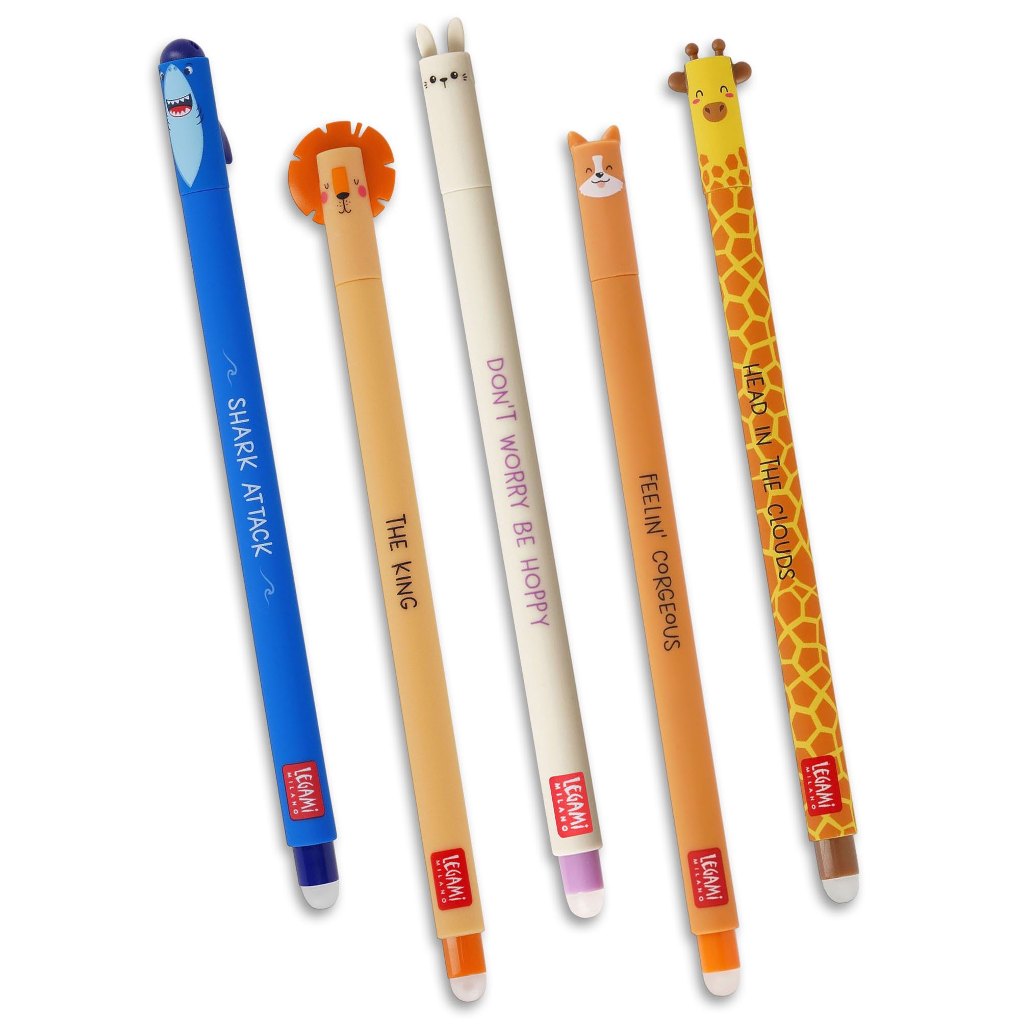 Legami Gelschreiber LEGAMI 5er Set Gel Schreiber Stifte Stärke M 0,7mm v2