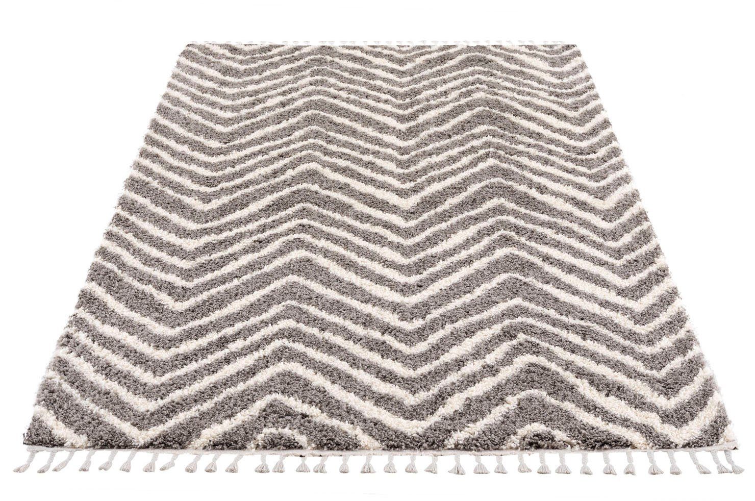 Carpet City Hochflor-Teppich "Pulpy 531" rechteckig 30 mm Höhe besonders we günstig online kaufen